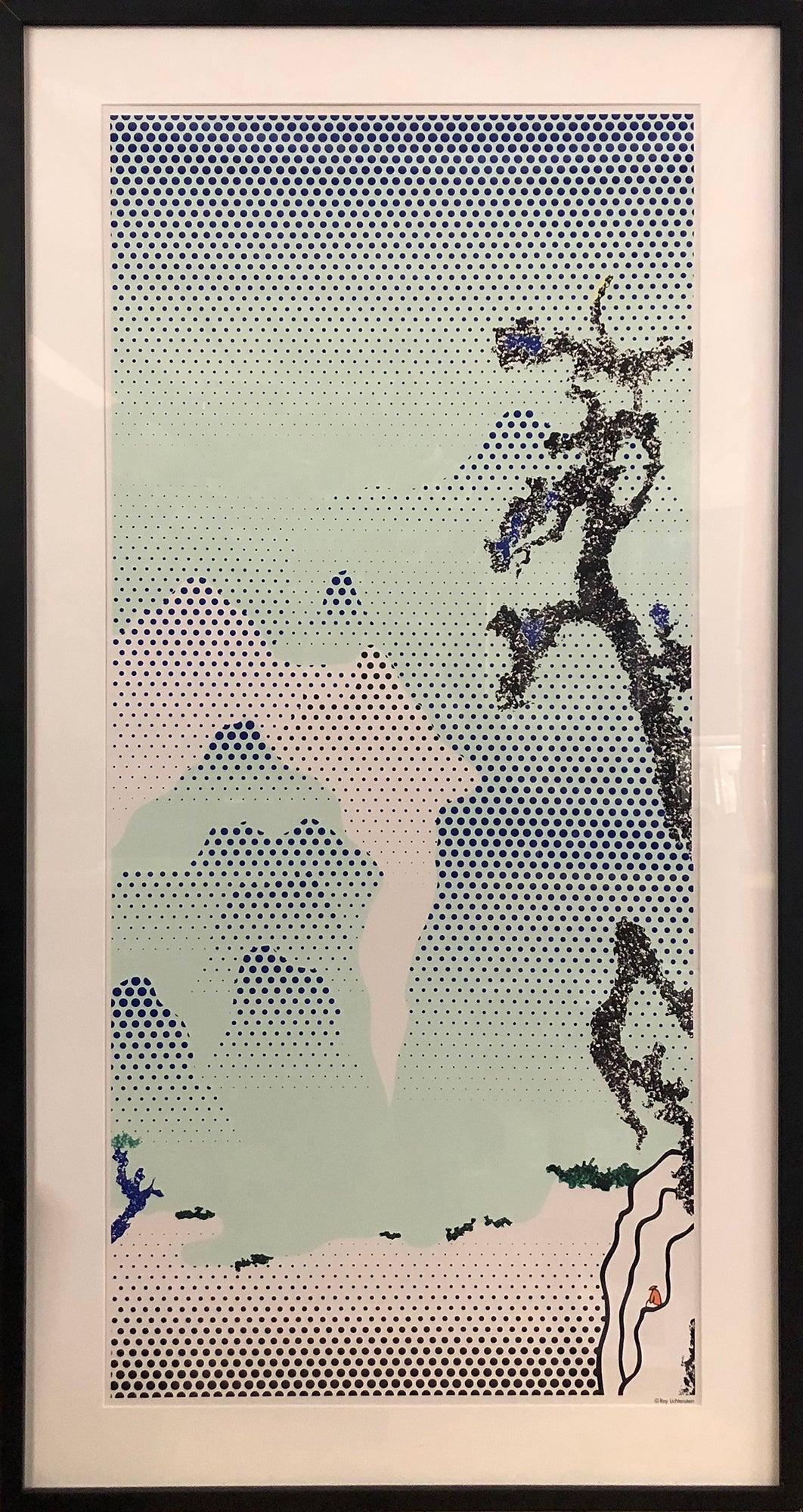 (after) Roy Lichtenstein Landscape Painting - Roy Lichtenstein Landscape with Philosopher