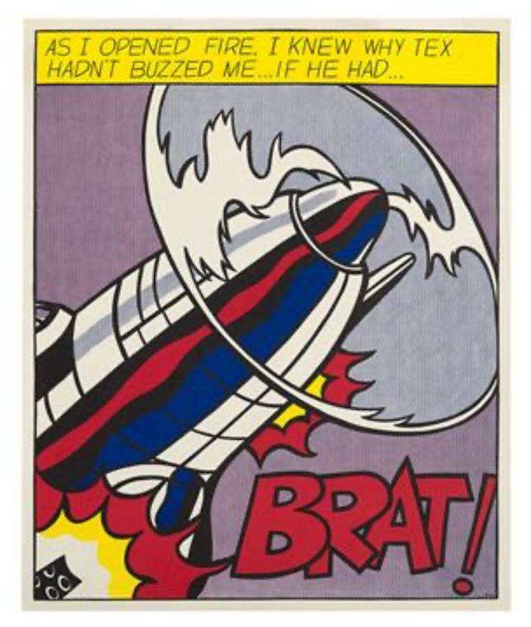 Museum-Published Lt'd Ed. 60's Litho Set of 'As I Opened Fire' - Print by (after) Roy Lichtenstein