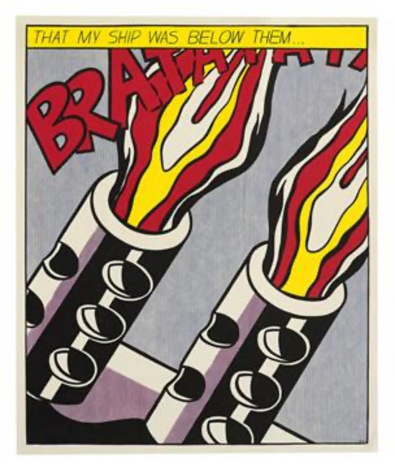 Museum-Published Lt'd Ed. 60's Litho Set of 'As I Opened Fire' - Pop Art Print by (after) Roy Lichtenstein