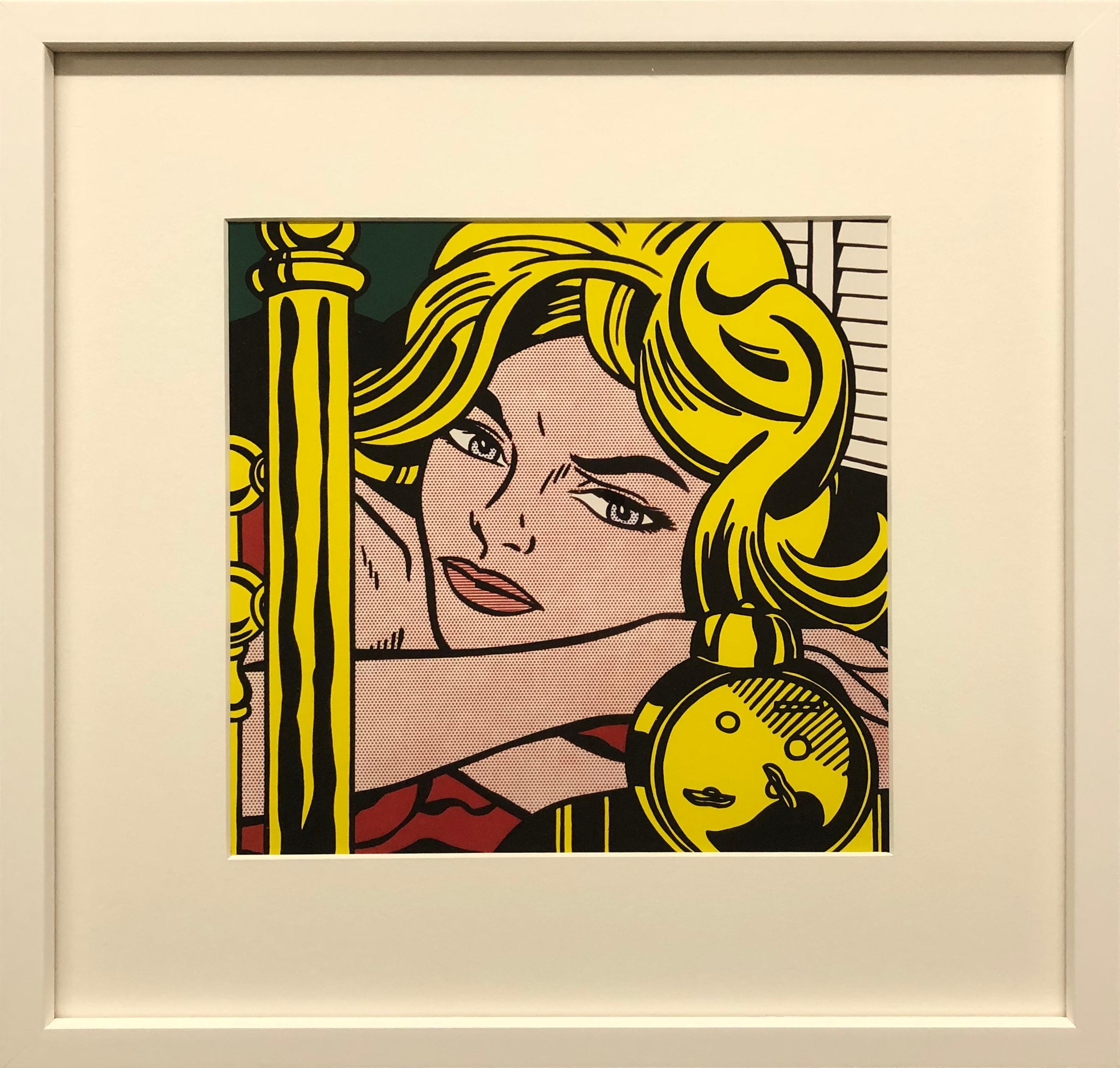 (after) Roy Lichtenstein Portrait Print - Blonde Waiting