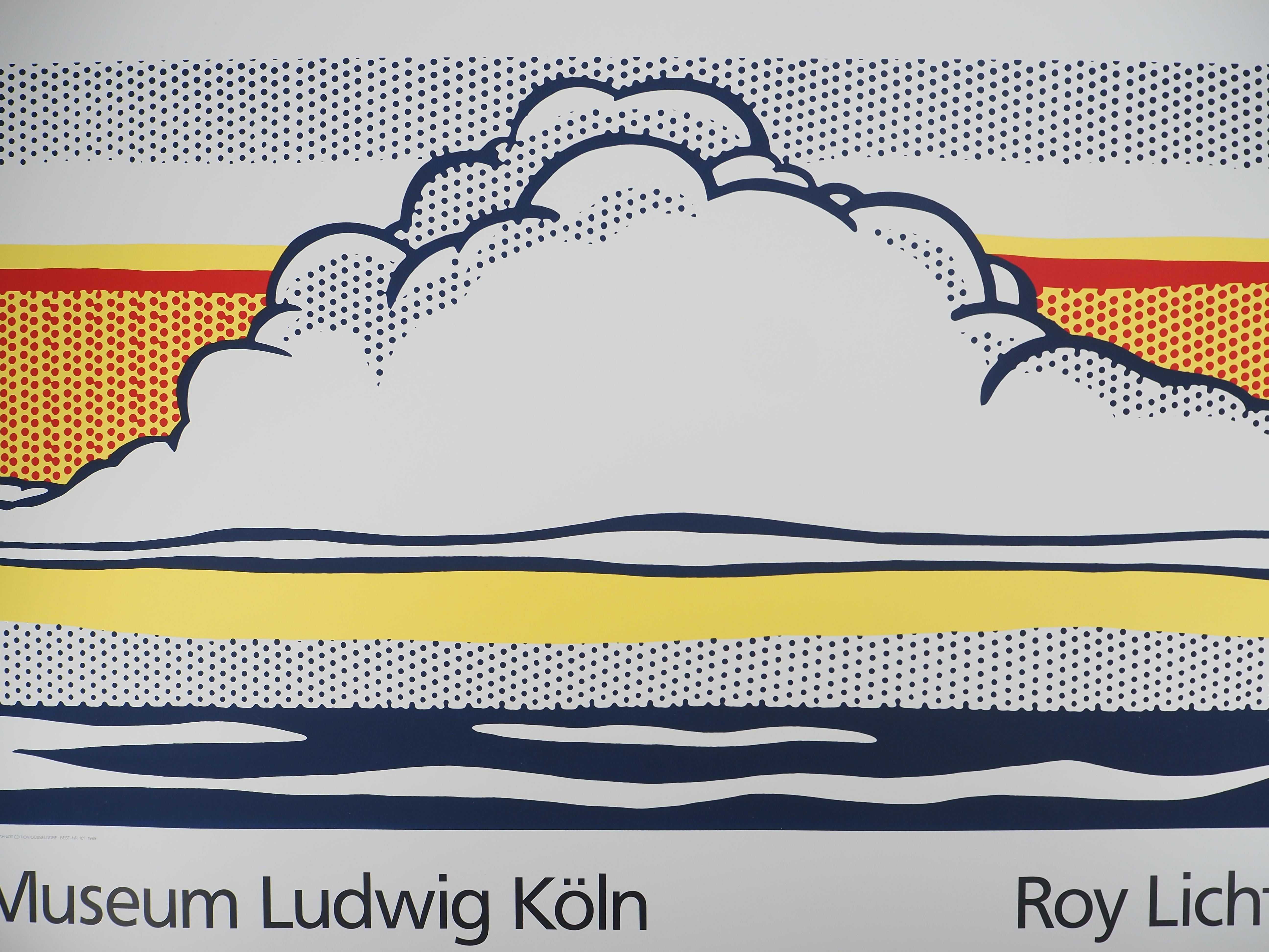 Nuvola e mare - Serigrafia #Ludwig 1989 in vendita 6