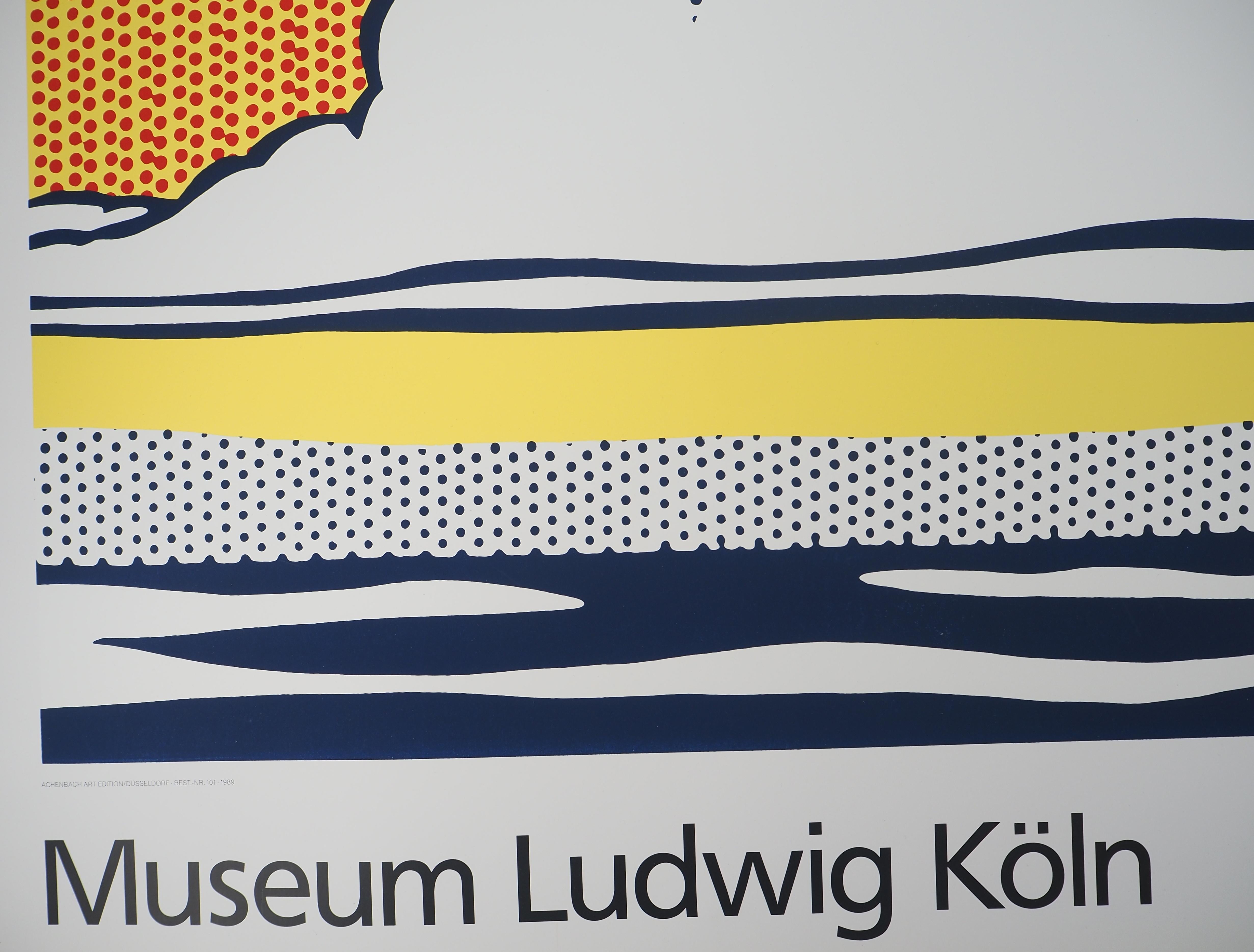 Nuvola e mare - Serigrafia #Ludwig 1989 in vendita 3