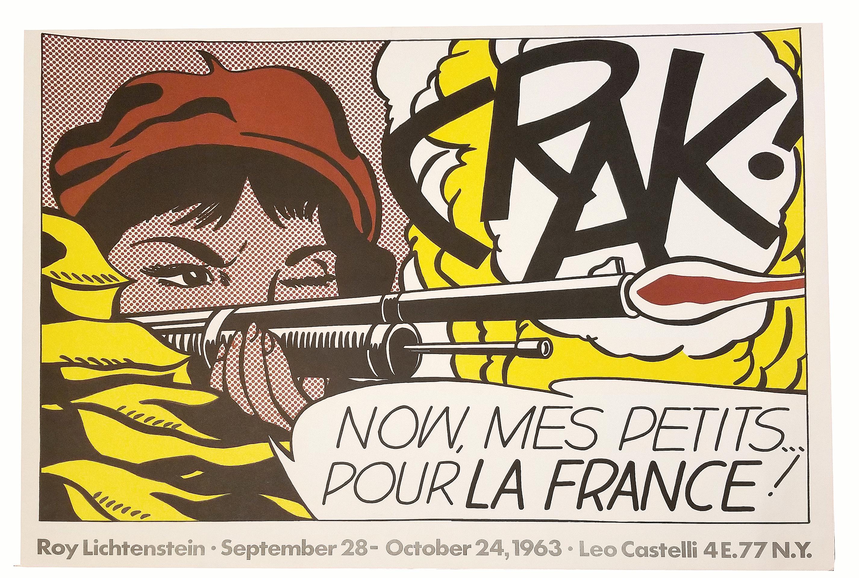 CRAK! Now, Mes Petits... Pour La France!             - Print by (after) Roy Lichtenstein