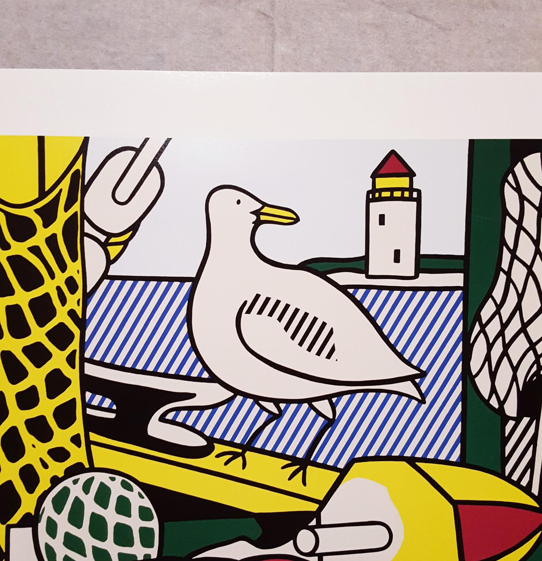 Gagosian Gallery (Cape Cod Still Life II) Poster - White Still-Life Print by Roy Lichtenstein