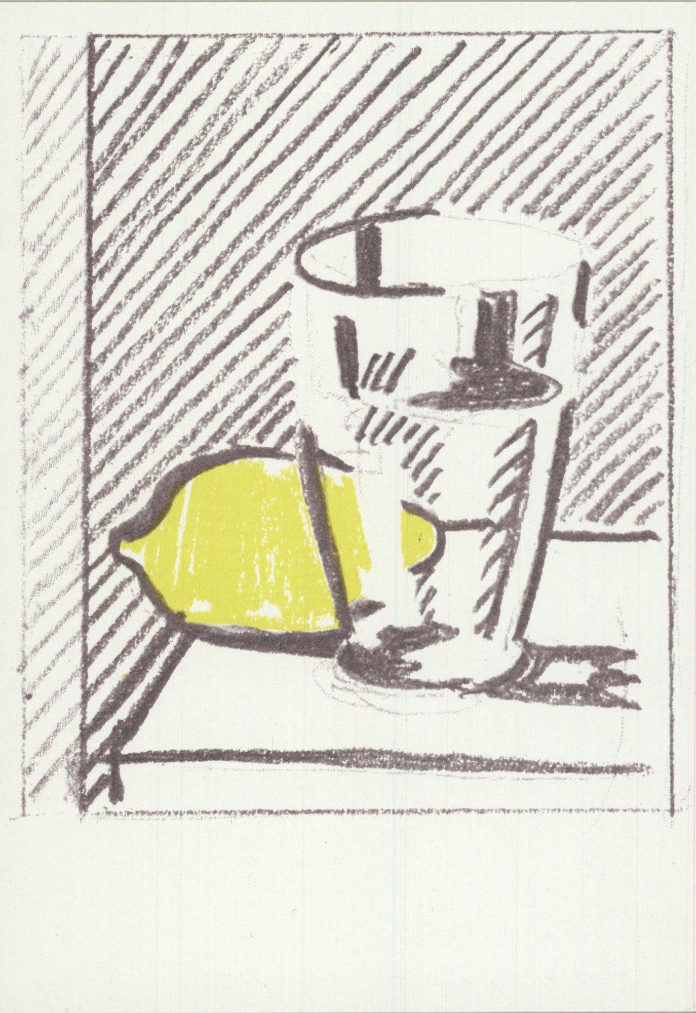 Roy Lichtenstein Vidrio y Limón Arte Pop Vintage - Print de (after) Roy Lichtenstein