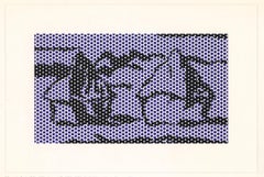 "Haystack #3" lithograph