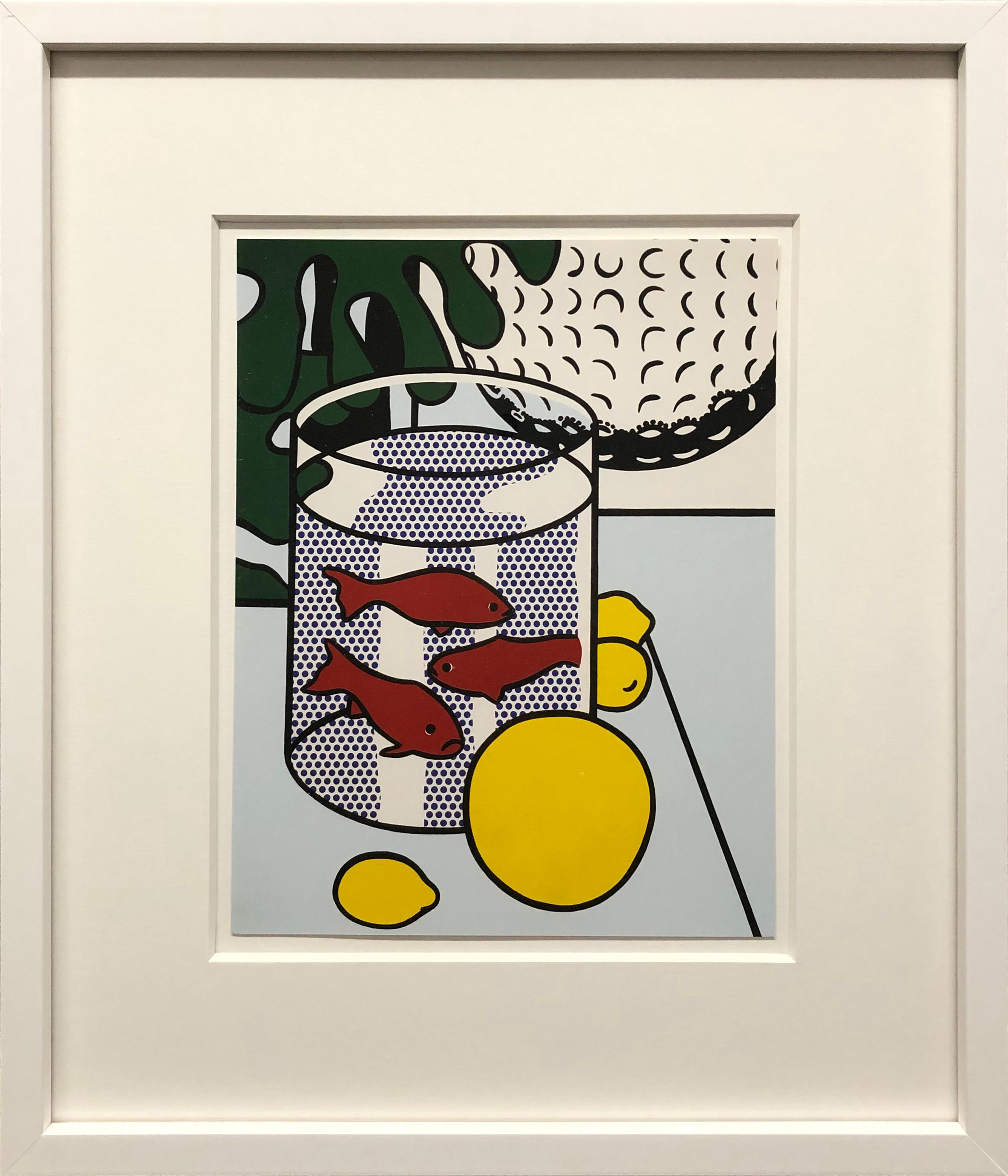 Lichtenstein- Still Life with Goldfish Bowl Vintage Pop Art