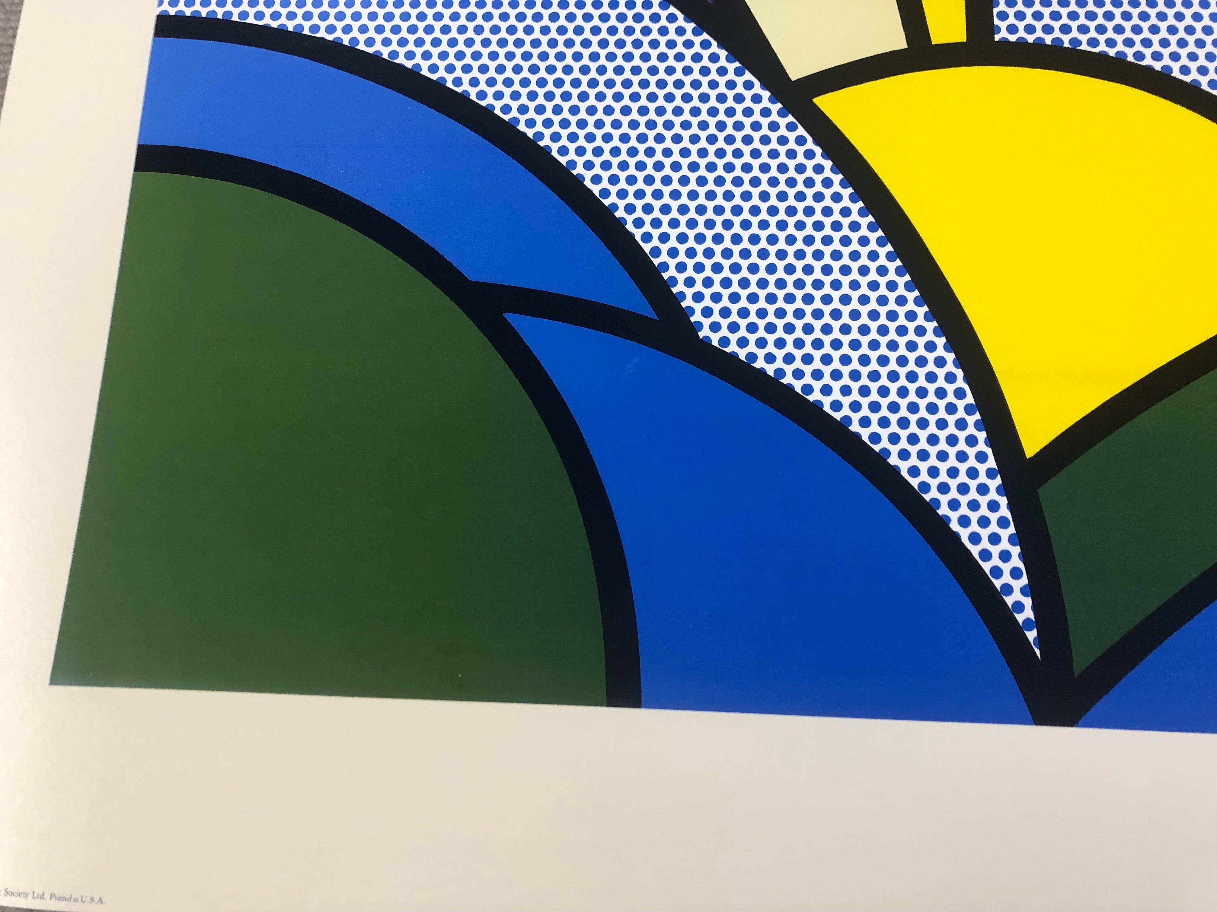 Pintura moderna de rayos de sol - Print Arte pop de (after) Roy Lichtenstein