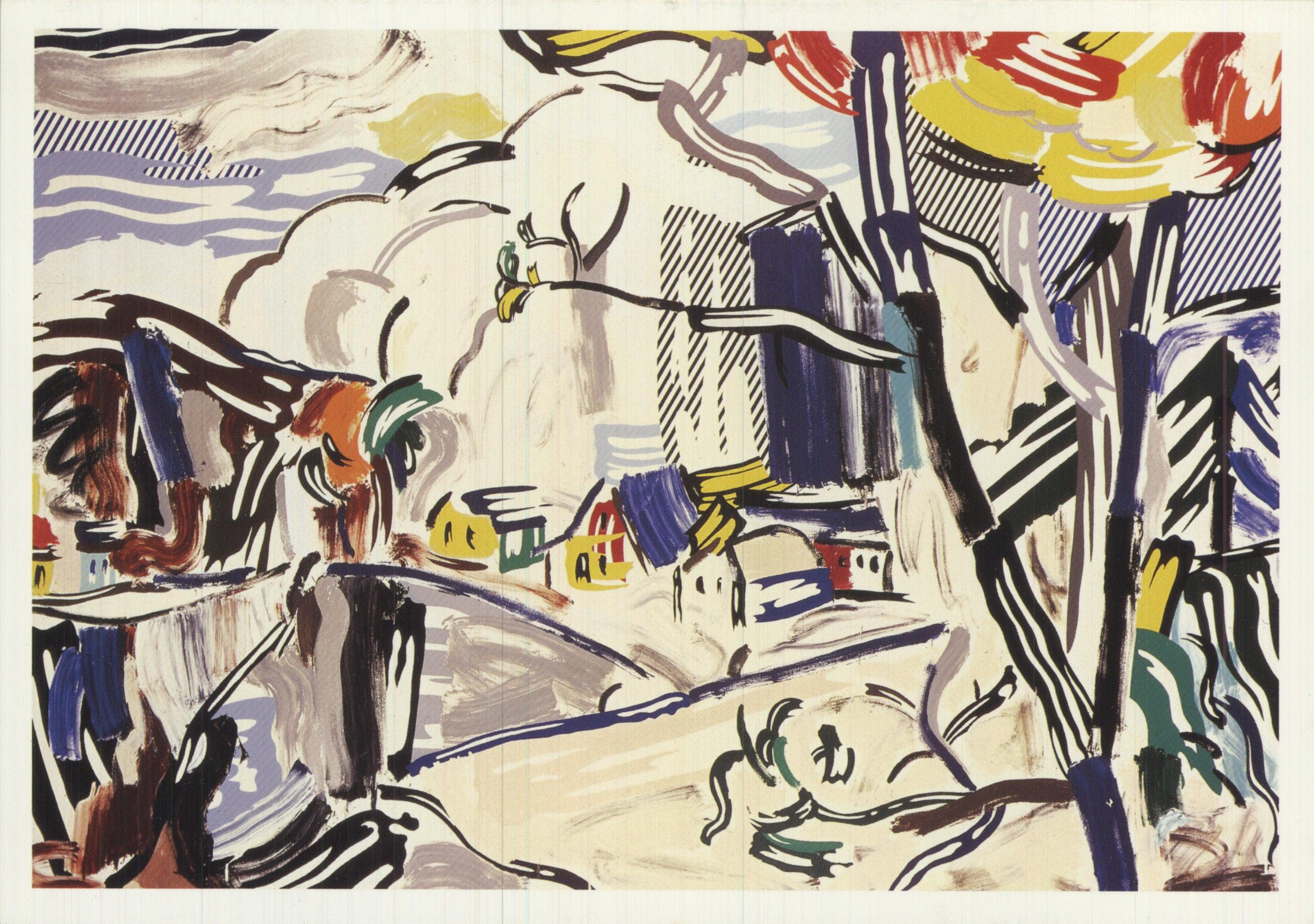 Roy Lichtenstein Villaggio di montagna Pop Art Vintage in vendita 1