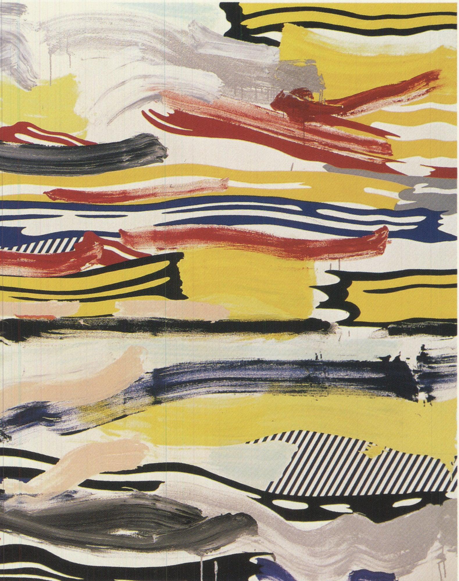 Roy Lichtenstein- Cielo e acqua Pop Art Vintage - Landscape Print Grigio di (after) Roy Lichtenstein
