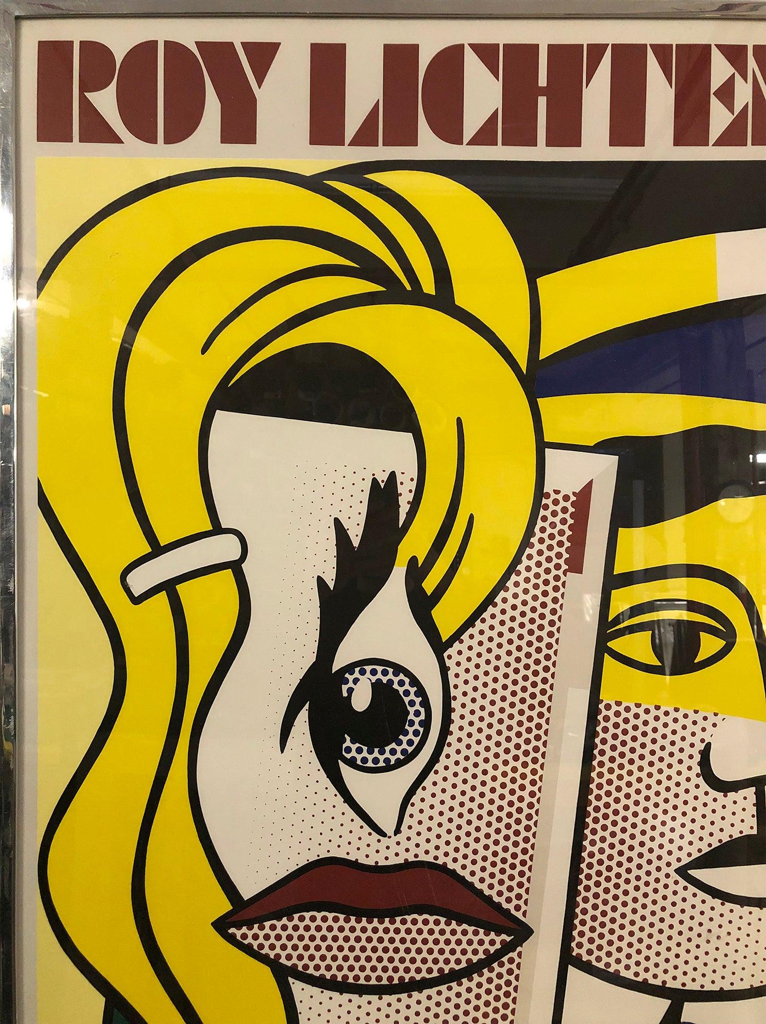 Roy Lichtenstein-Stepping Out, 1979- Prima stampa -Vintage -Leo Castelli - Figurative Print Arancia di (after) Roy Lichtenstein
