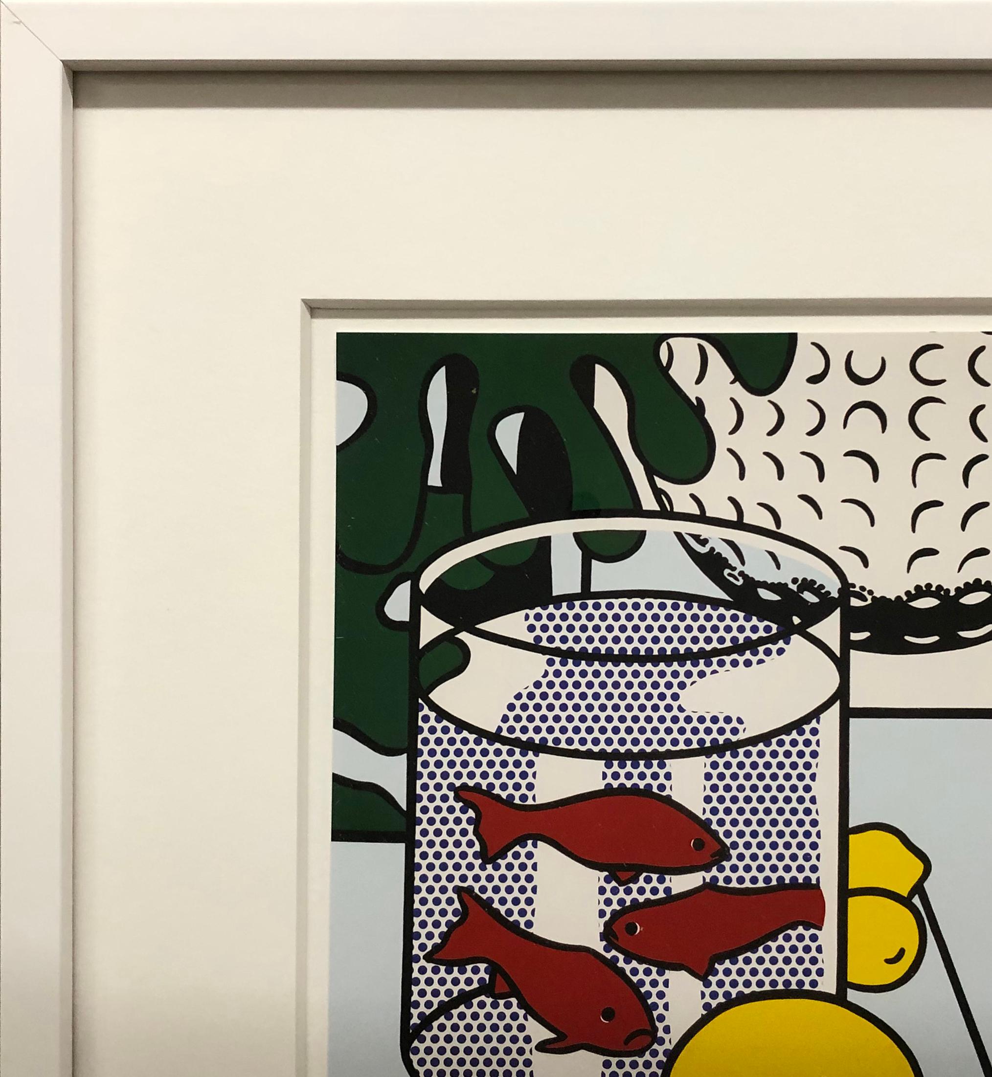 Natura morta con ciotola per pesci rossi - Print Pop Art di (after) Roy Lichtenstein