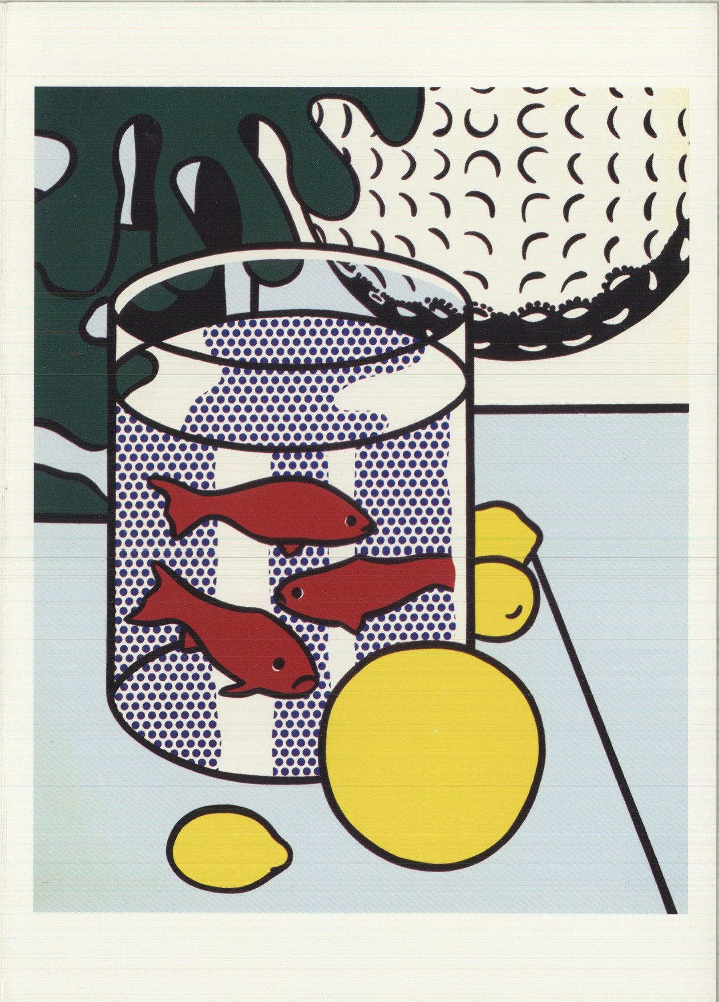 Roy Lichtenstein Natura morta con ciotola di pesce rosso Vintage Pop Art in vendita 1