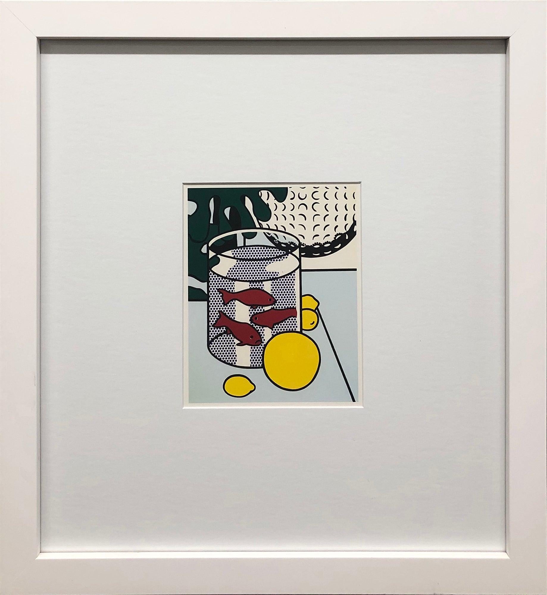Roy Lichtenstein Nature morte avec bocal de poisson rouge Vintage Pop Art