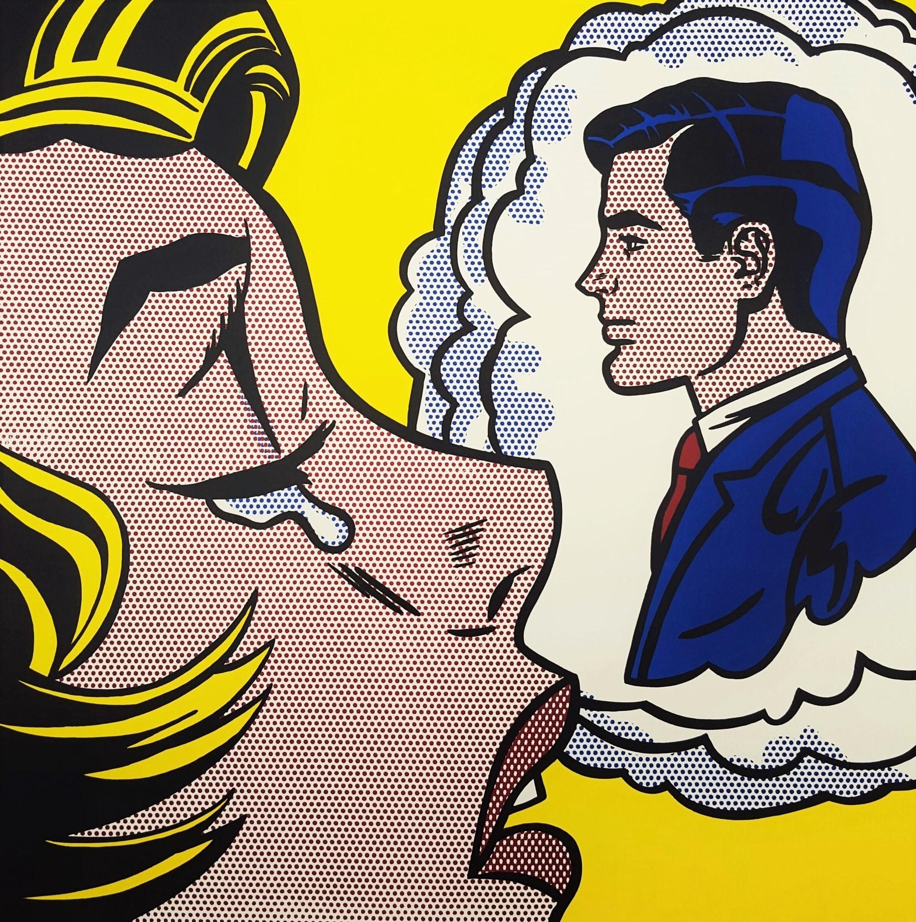 Yale University Art Gallery (Thinking of Him) Poster - Print by (after) Roy Lichtenstein