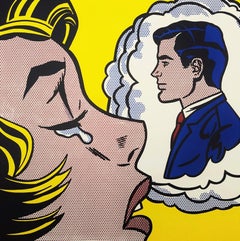 Poster della Galleria d'Arte dell'Università di Yale (Thinking of Him) /// Roy Lichtenstein Pop