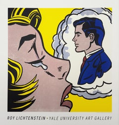 Vintage Yale University Art Gallery (Thinking of Him) Poster /// Roy Lichtenstein Pop