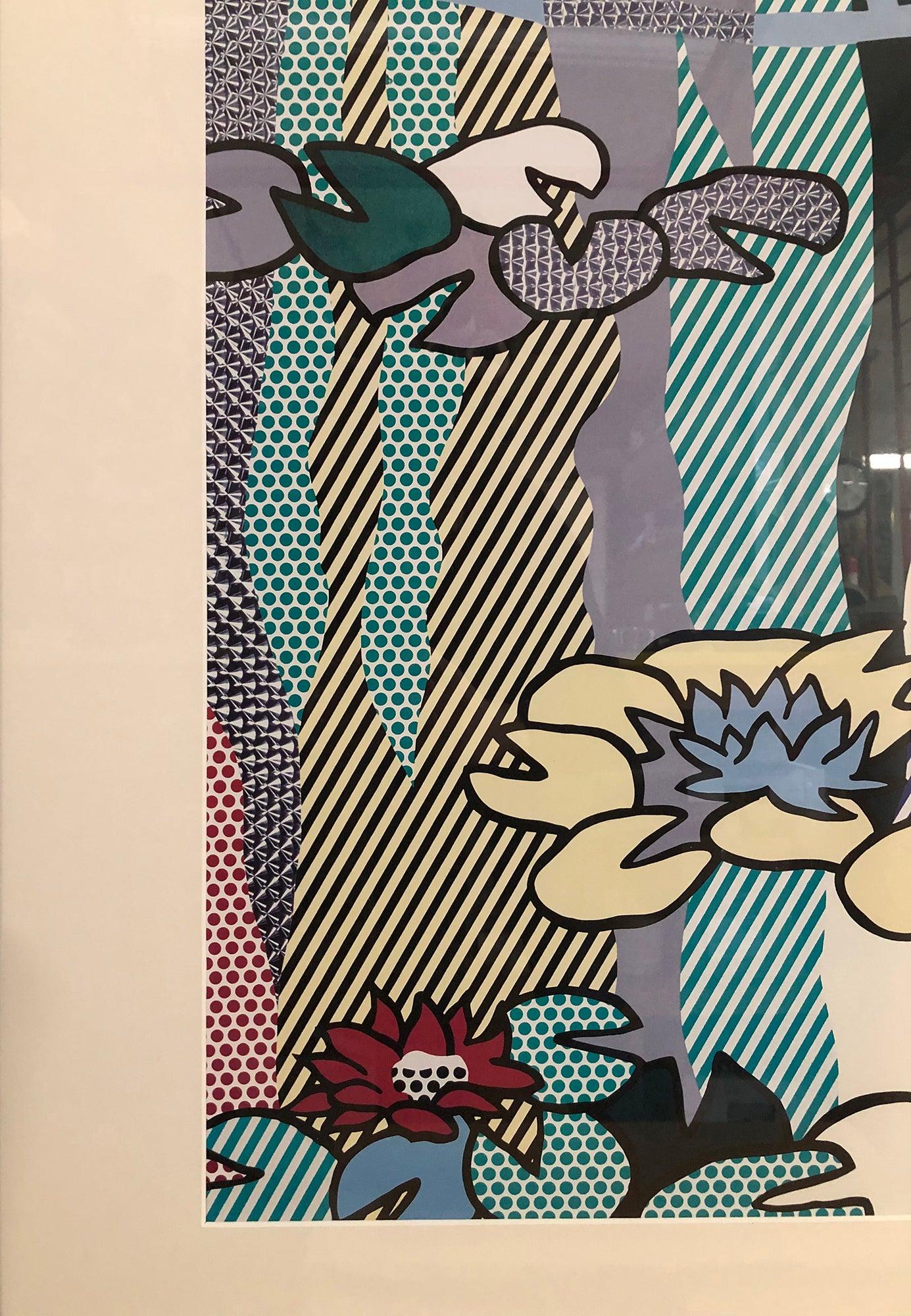 Nenúfares con puente japonés - Print de (after) Roy Lichtenstein