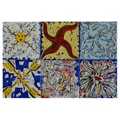 After Salvador Dali “La Suite Catalane” Set of 6 Dali Tiles, 1954