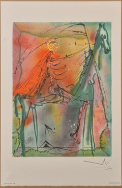 (after) Salvador Dali -- Le Cheval De La Mort de la série Les Chevaux Daliniens