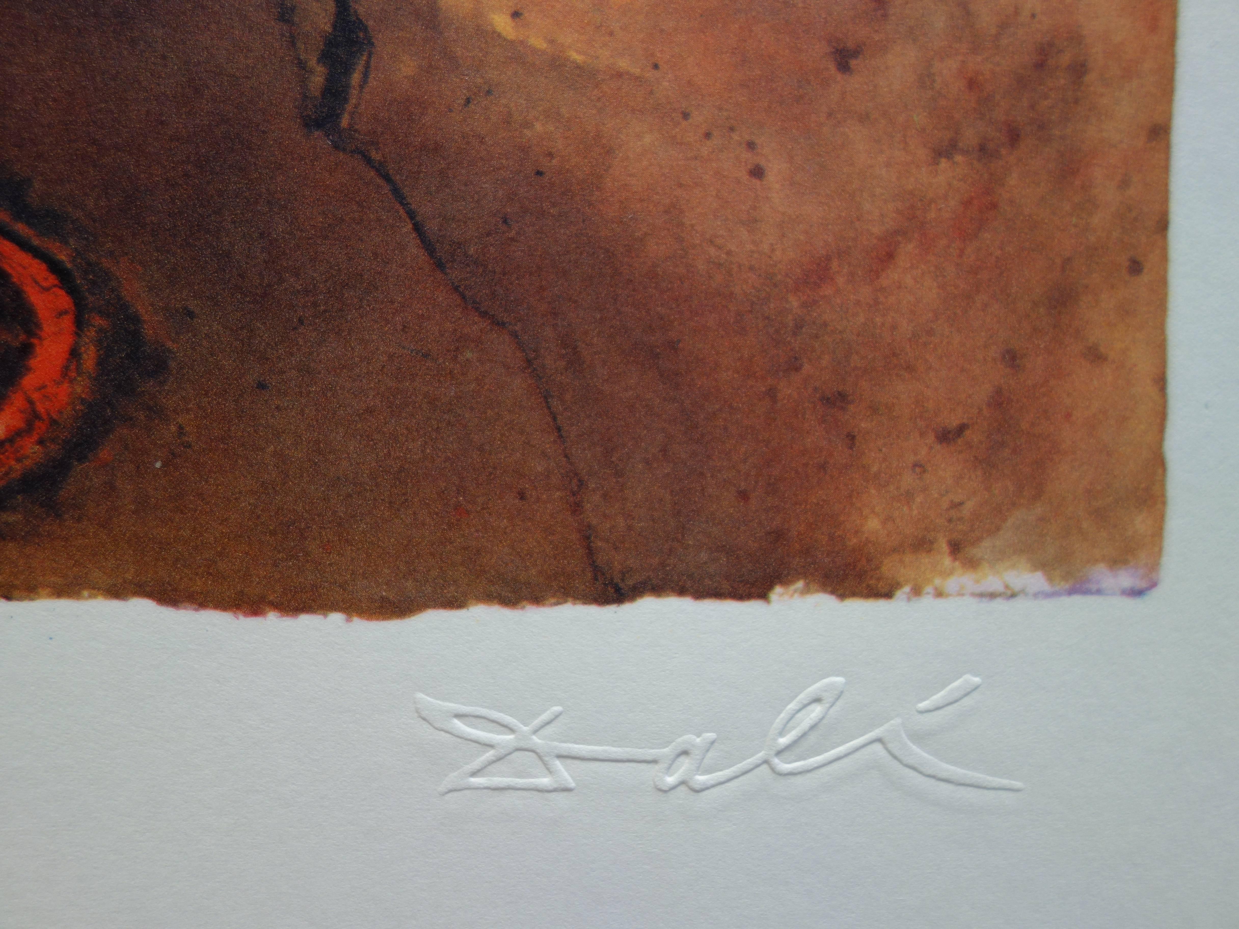 Suite mariposa : Auvernia - heliograbado y litografía - 1969 - Print de (after) Salvador Dali