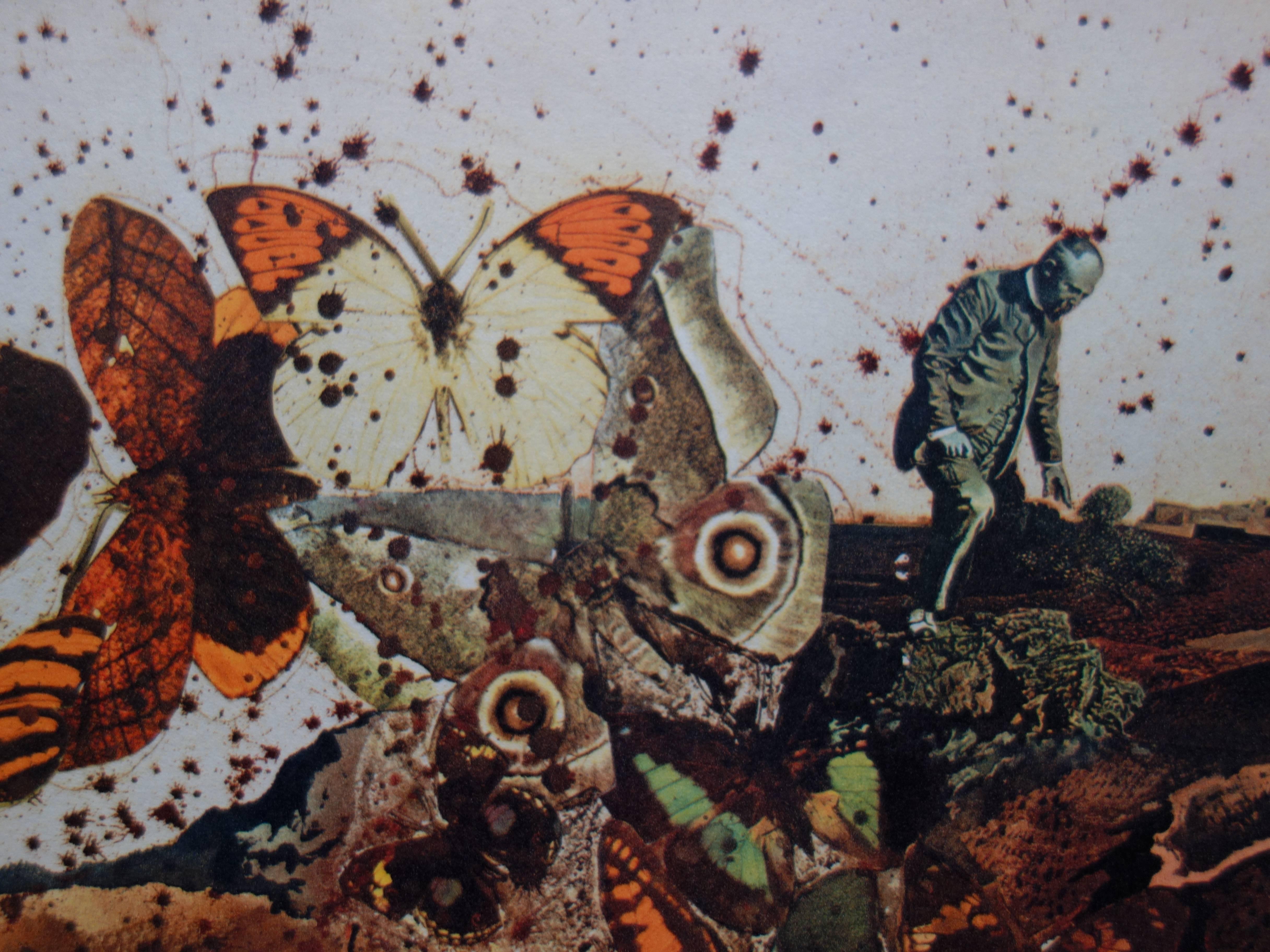 Schmetterlingsgarnitur: Auvergne – Heliogravur und Lithographie – 1969 (Surrealismus), Print, von (after) Salvador Dali