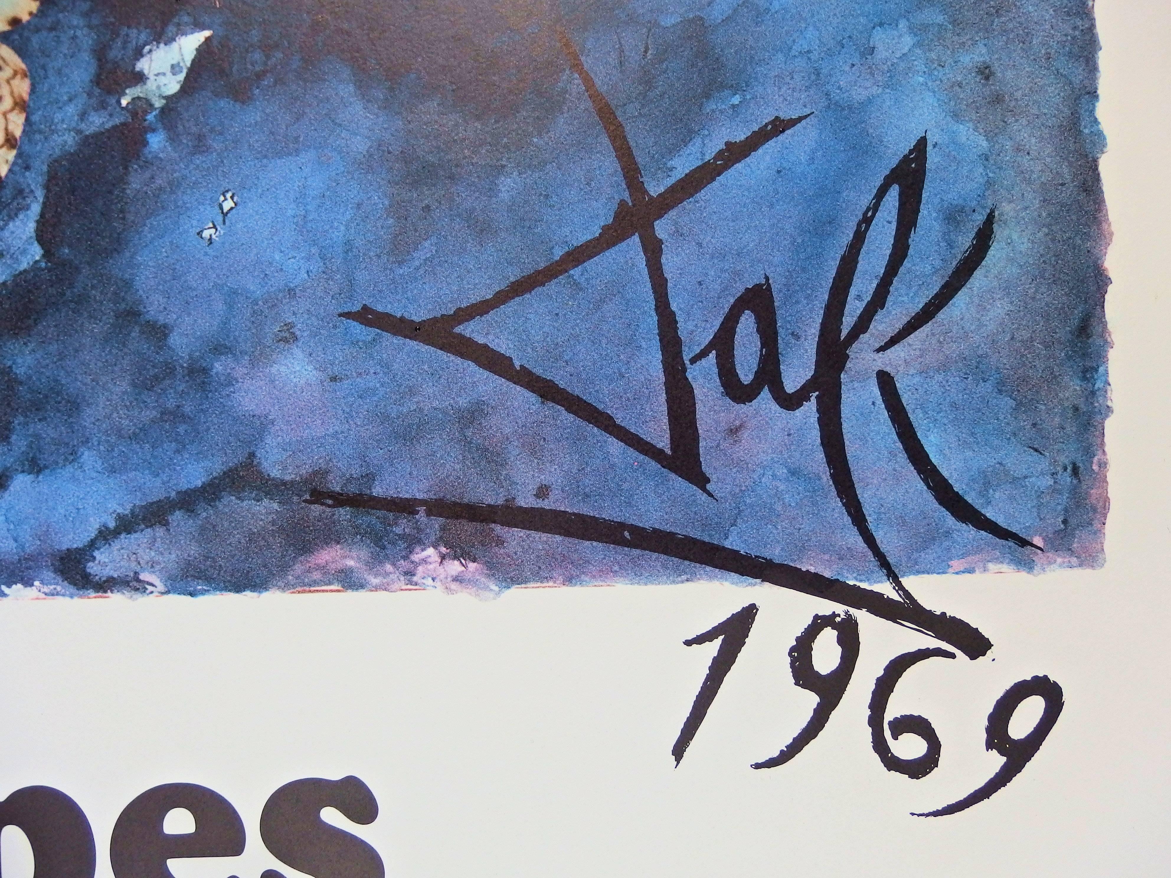 Suite di farfalle : Les Alpes - litografia - formato alto, 1969 - Print di (after) Salvador Dali