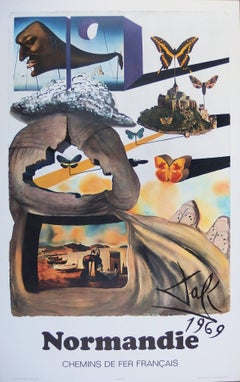 Suite di farfalle: Normandia - litografia - formato alto, 1969