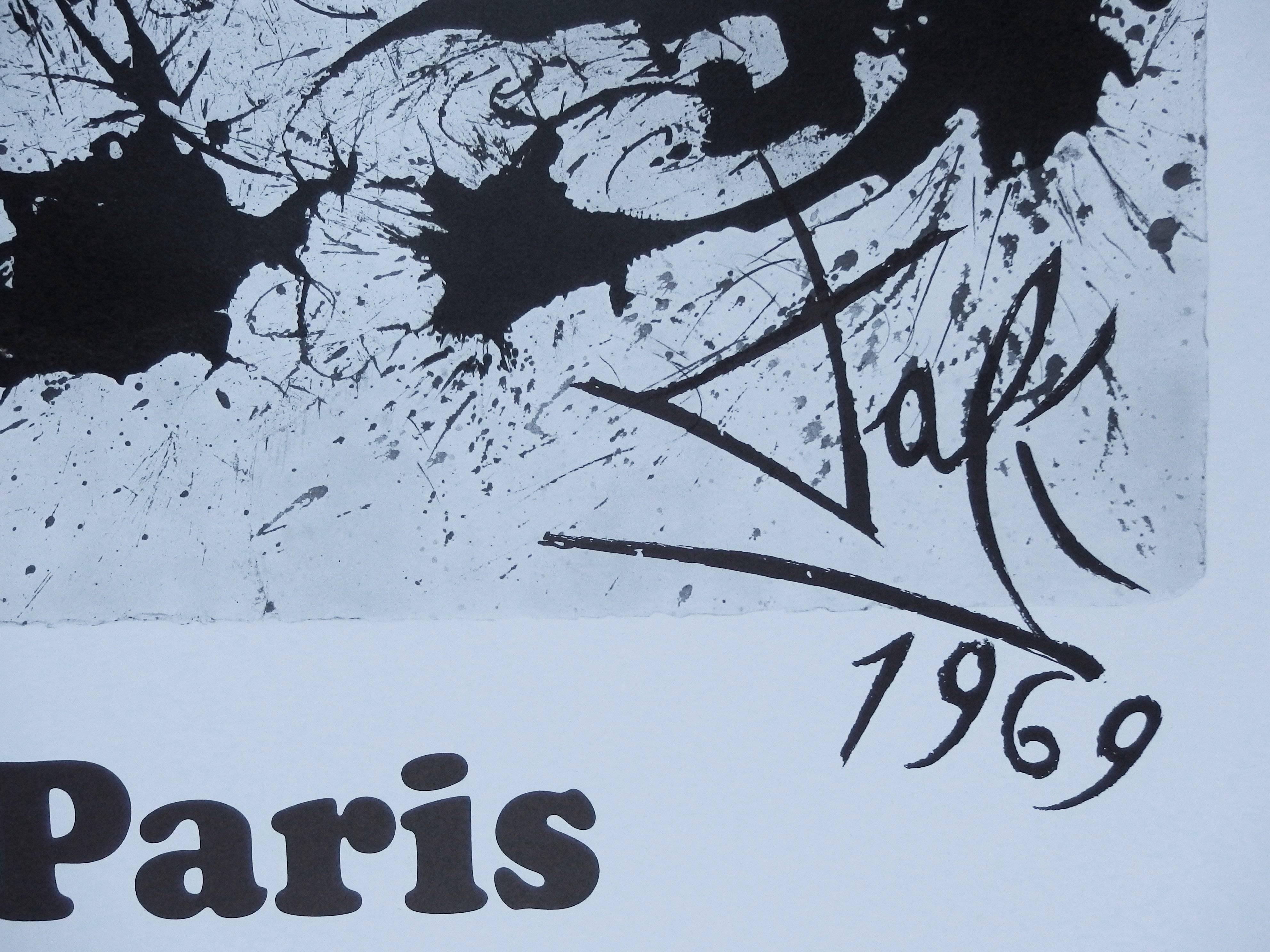 Schmetterlingsgarnitur: Paris -  Lithographie - Großformatig, 1969 – Print von (after) Salvador Dali