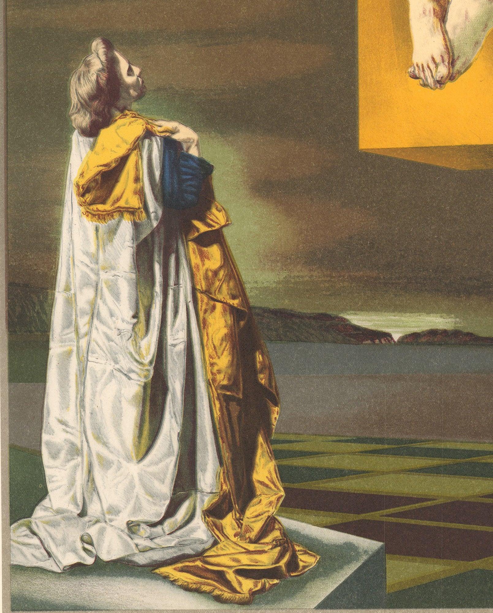Crucifixion of Christ - Brown Figurative Print by (after) Salvador Dali
