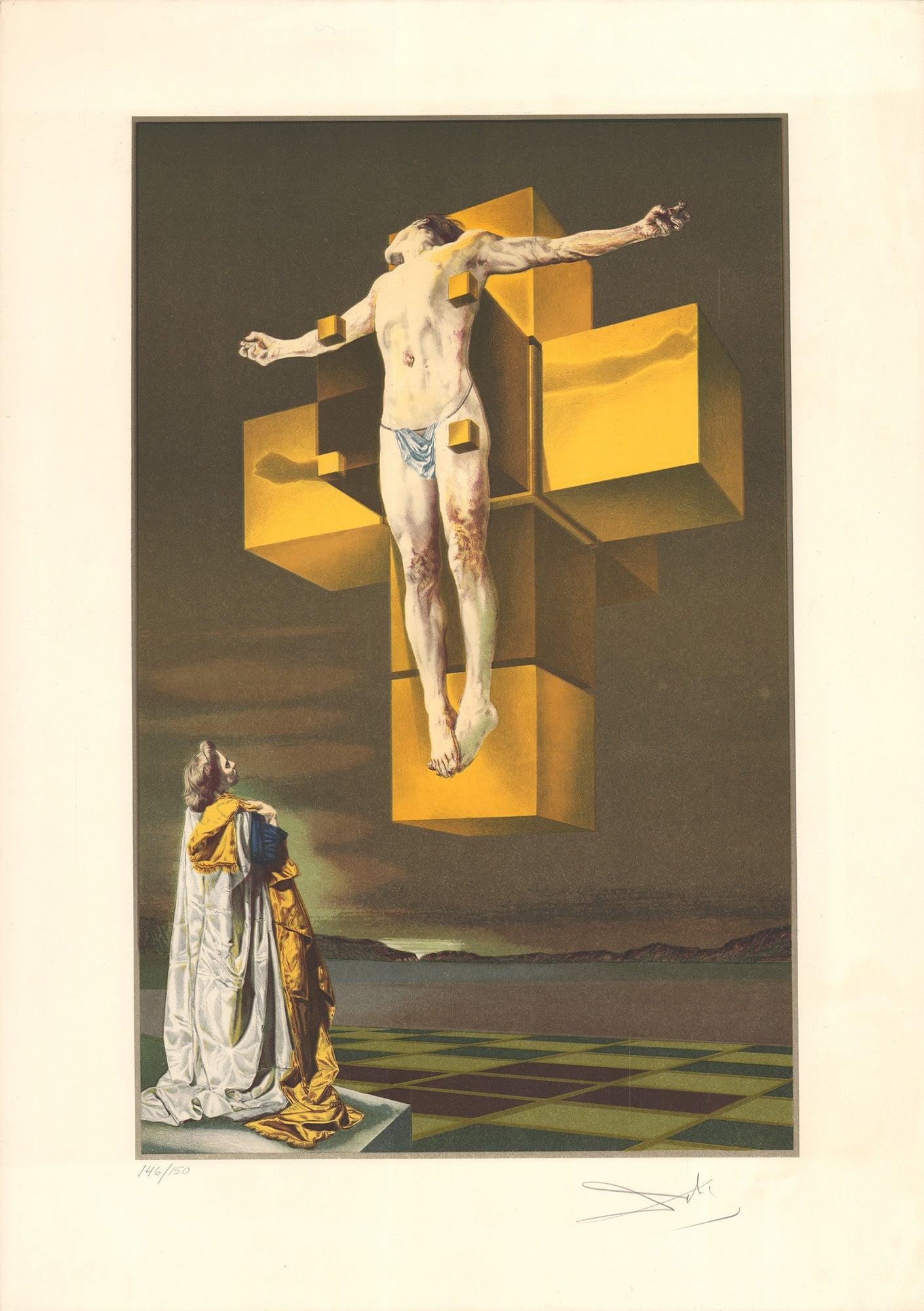 (after) Salvador Dali Figurative Print - Crucifixion of Christ