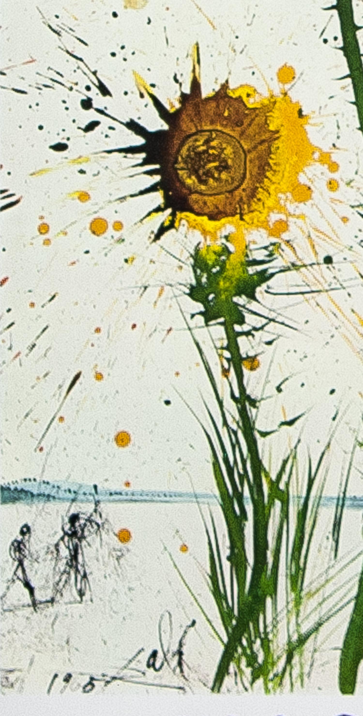 Poster di Dalì Inaguracion Teatro Museo Figueras Espana Settembre 1974 - Landscape Print Grigio di (after) Salvador Dali