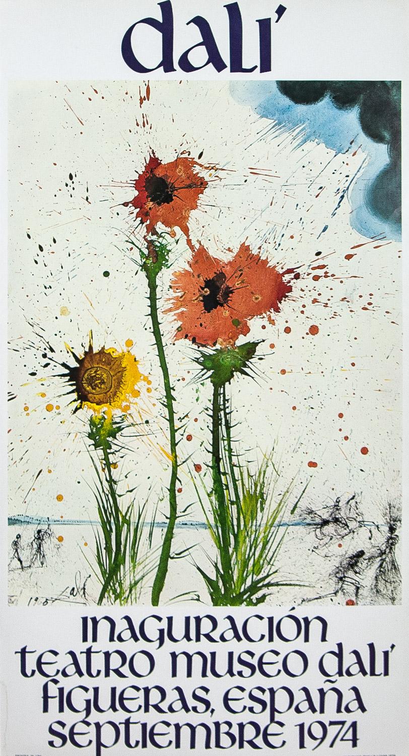 (after) Salvador Dali Landscape Print – Dali Inaguracion Theater Museo Figueras Espana, September 1974, Poster