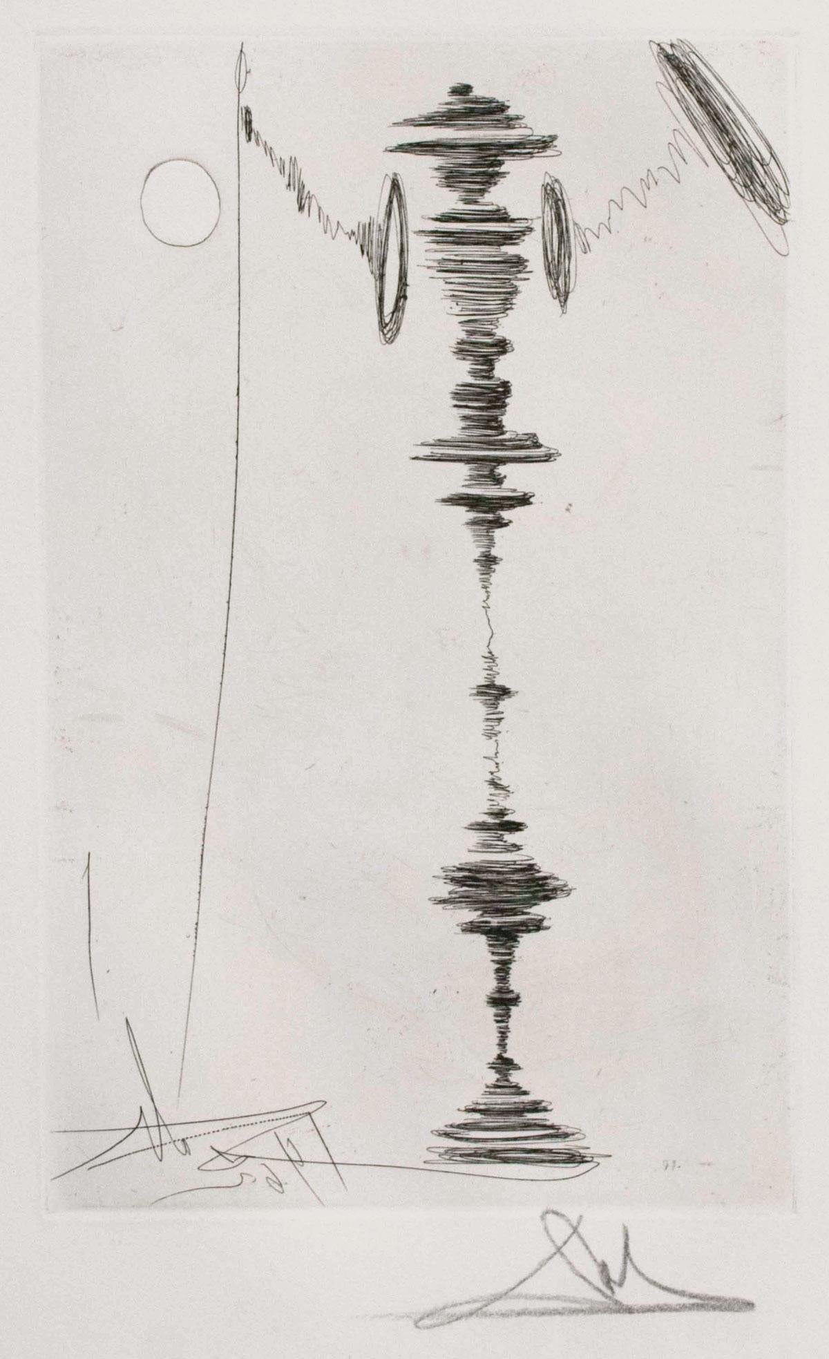 Deux Fatraises (Spinning Man) - Print de (after) Salvador Dali