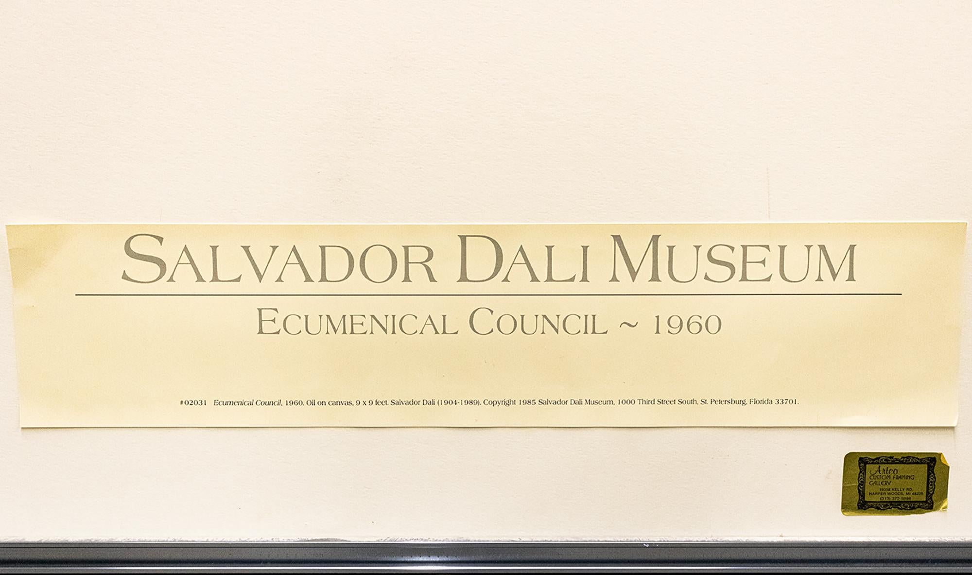 Lithographie encadrée « Conseil écumenique » d'après Salvador Dali 3