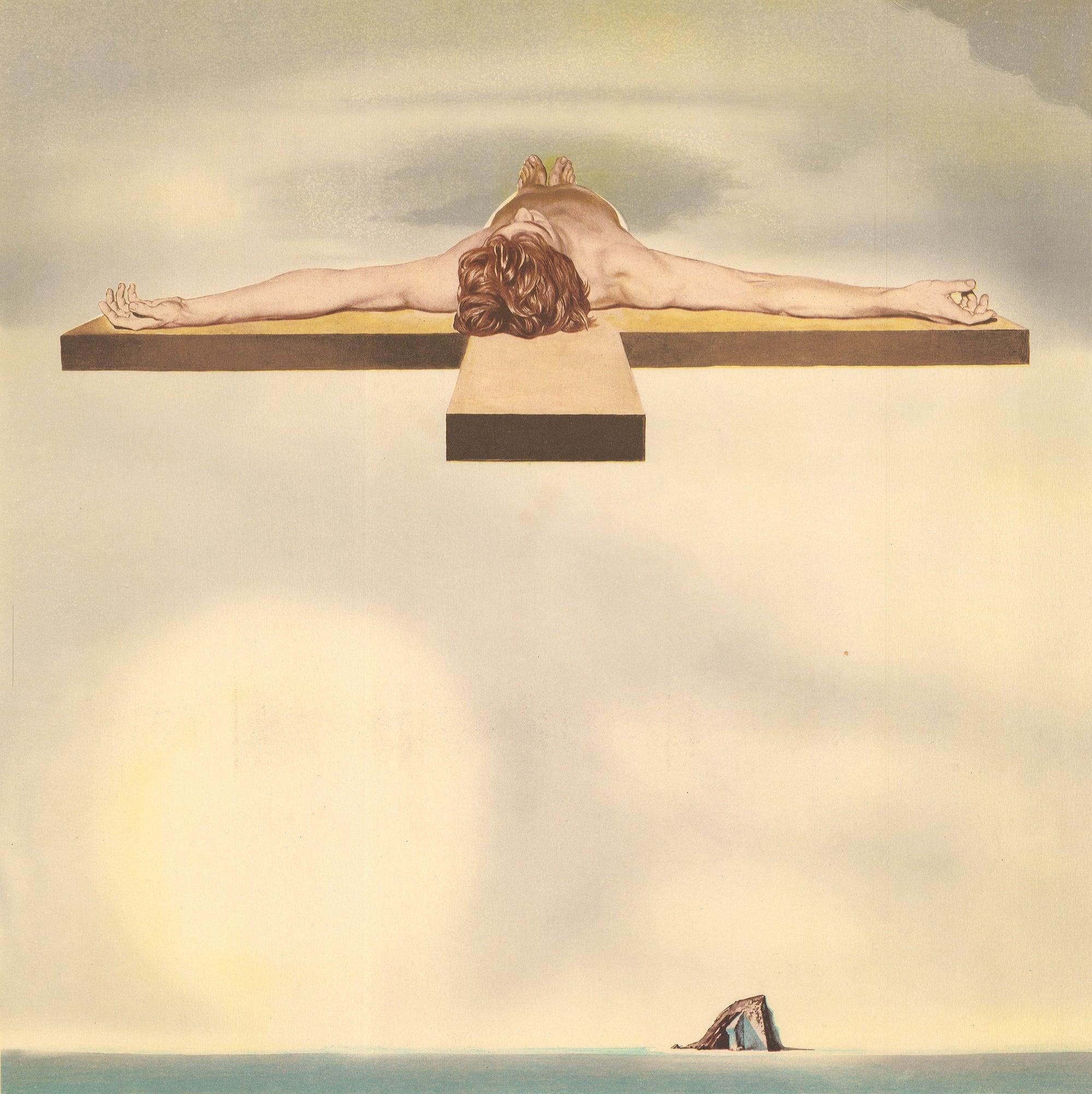 Il Cristo di Gala - Figurative Print Bianco di (after) Salvador Dali