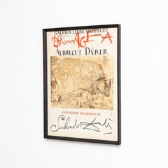 "Hommage à Albrecht Dürer" – Original Lithograph by Salvador Dalí, Hand Signed