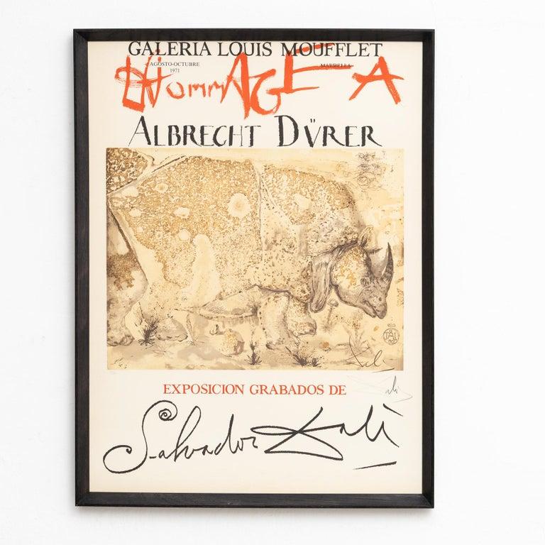 "Hommage à Albrecht Dürer" – Original Lithograph by Salvador Dalí, Hand Signed