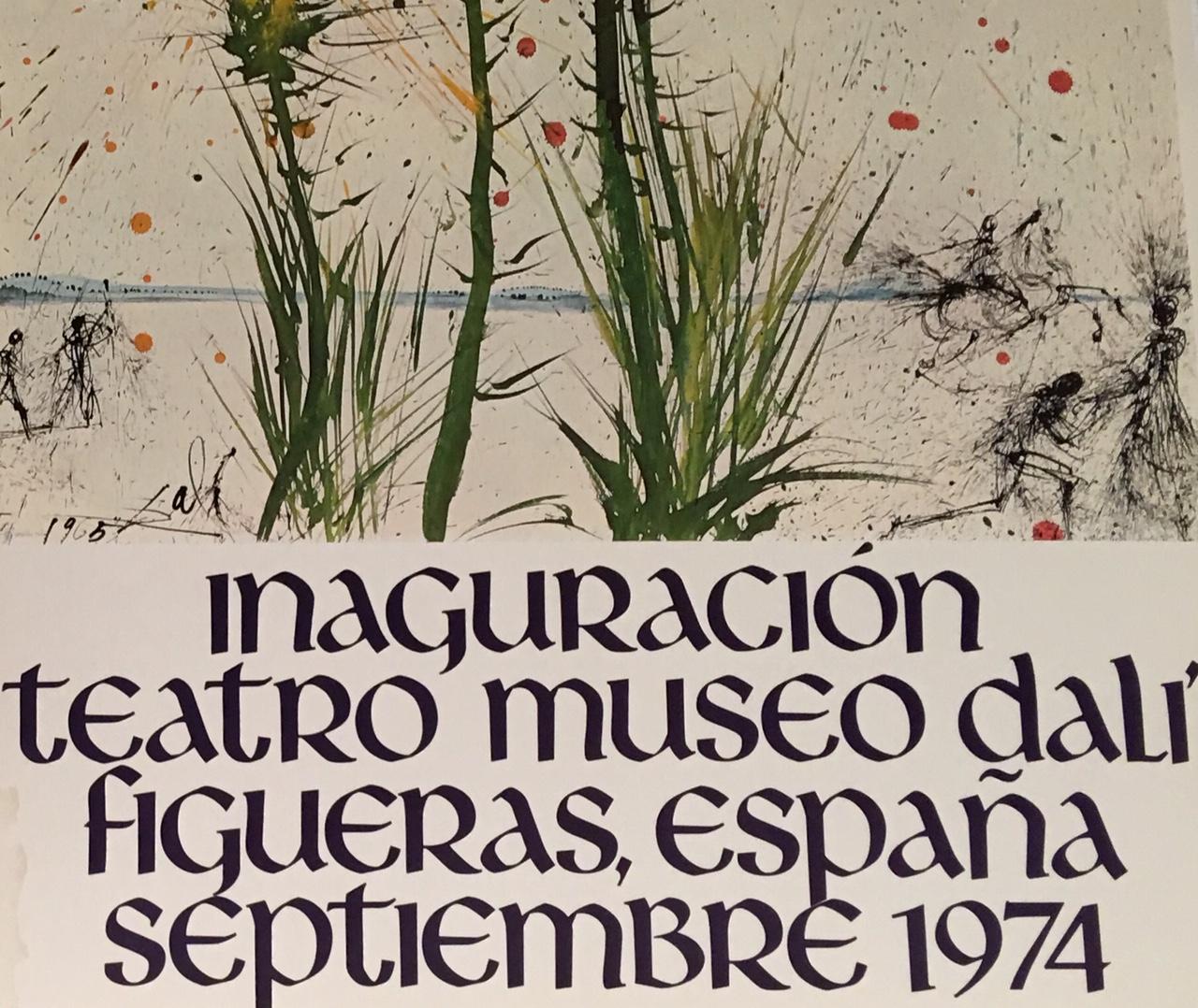 Inaguracion Teatro Museo Dali Figueras, Espana Septienbre 1974 - Brown Landscape Print by (after) Salvador Dali
