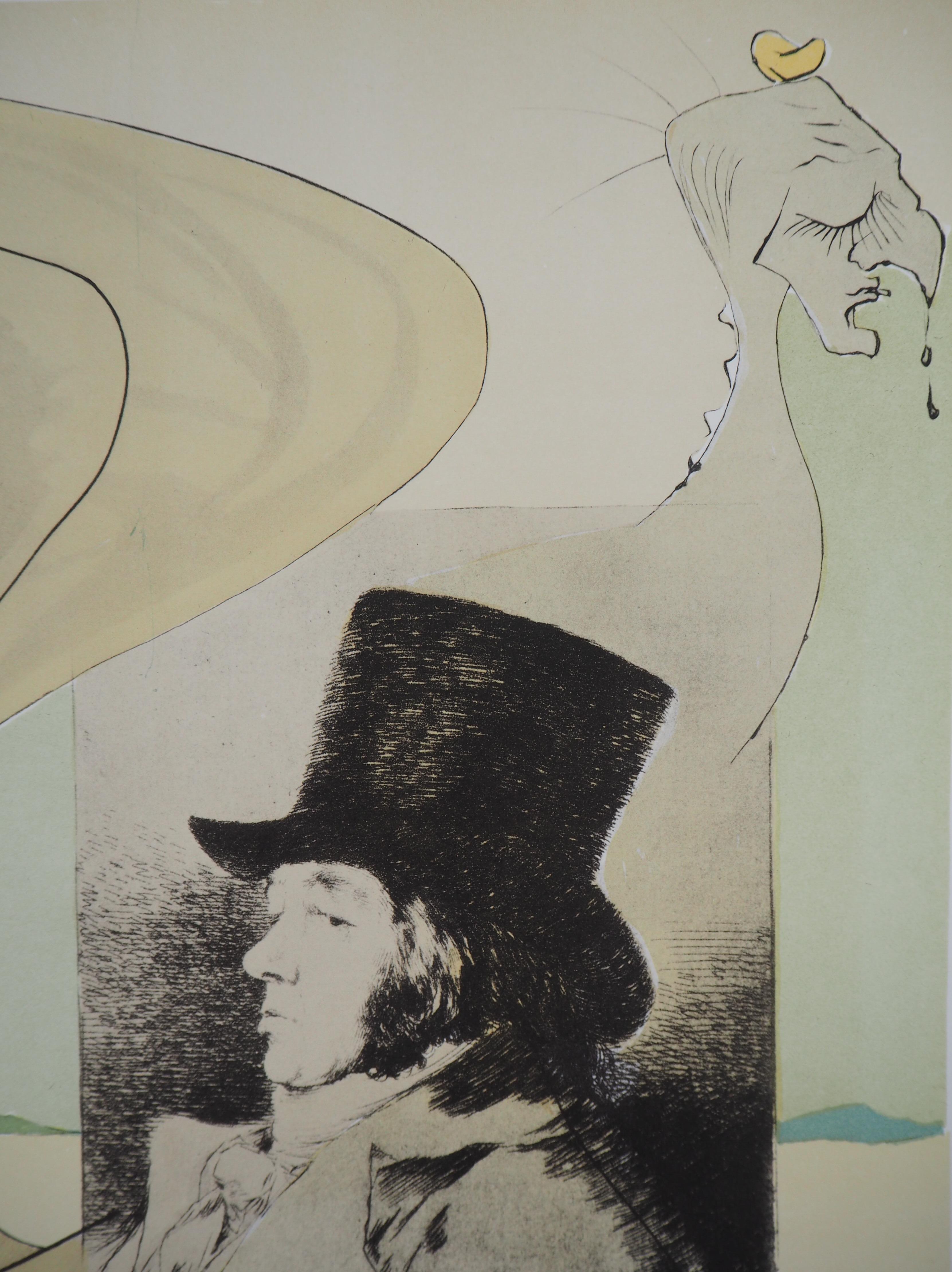 Les Caprices de Goya - Lithograph Poster (Field #77-3) - Surrealist Print by (after) Salvador Dali