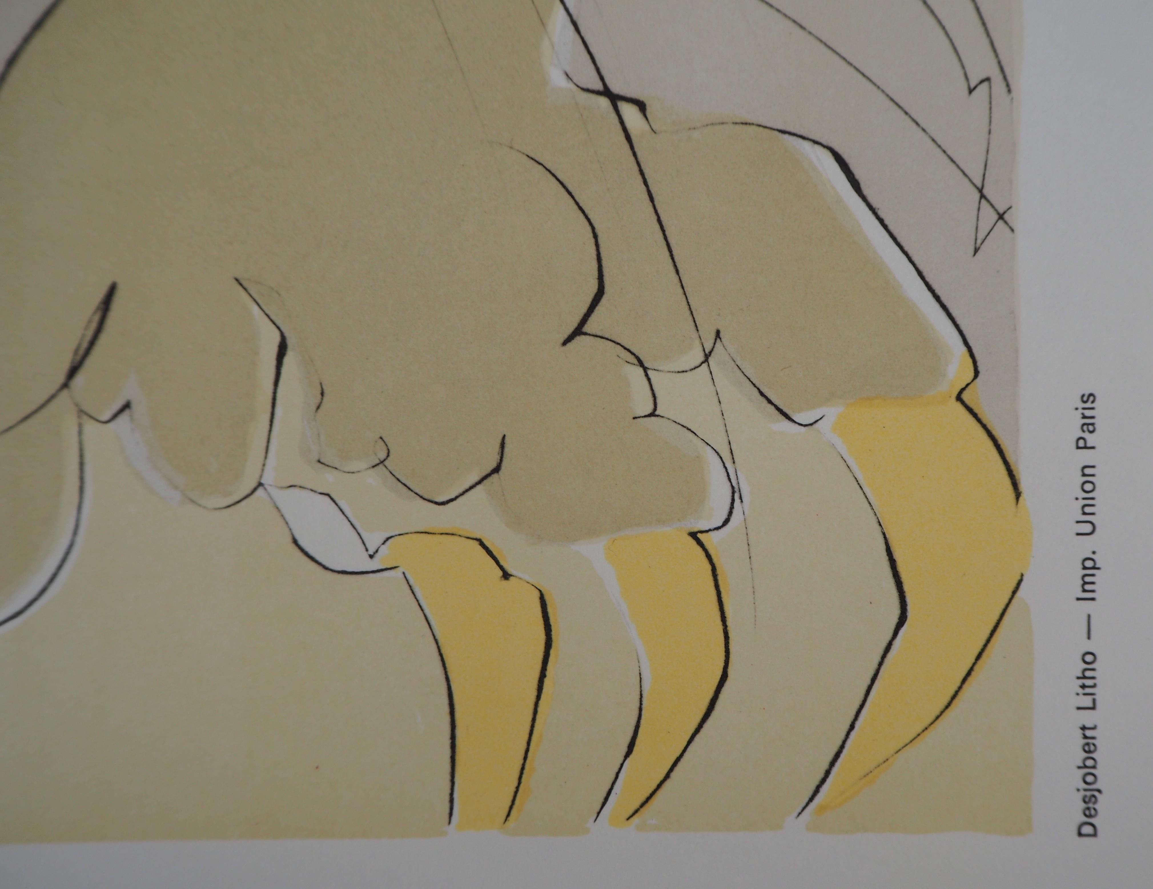 Les Caprices de Goya - Lithograph Poster (Field #77-3) - Beige Figurative Print by (after) Salvador Dali