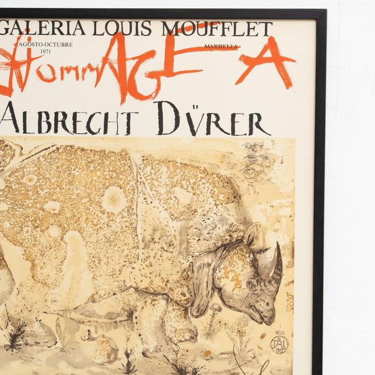 Hommage à Albrecht Dürer, édition limitée Affiche encadrée de Salvador Dalí, années 1970 en vente 7