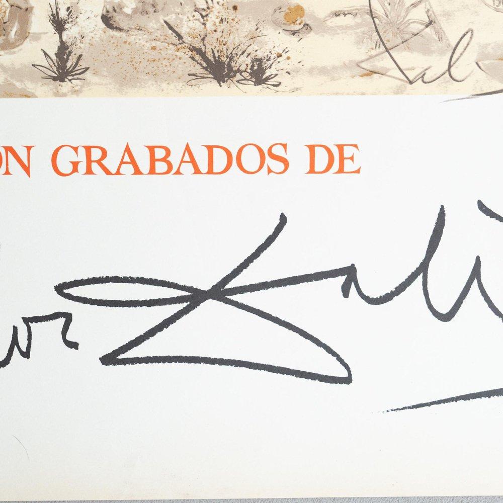 Édition limitée de l'affiche Hommage à Albrecht Dürer par Salvador Dalí, années 1970 en vente 2