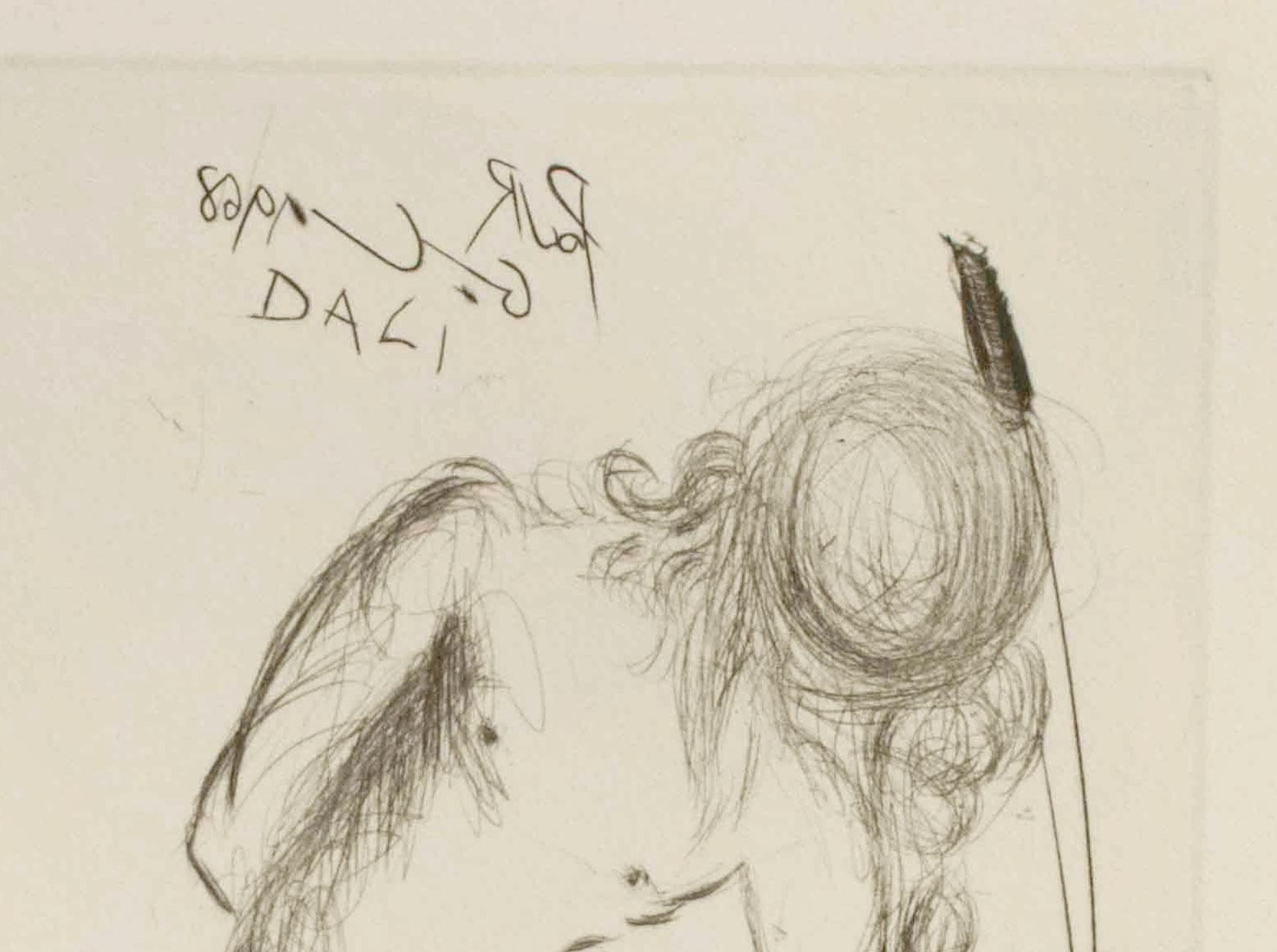 Narcisse des mers - Beige Portrait Print par (after) Salvador Dali