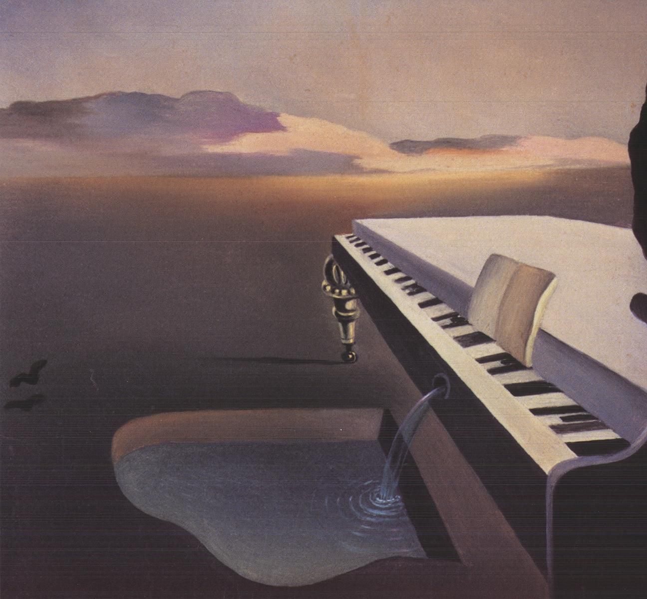 Nécrophile fleurissant au printemps à partir d'un piano à queue - Surréalisme Print par (after) Salvador Dali
