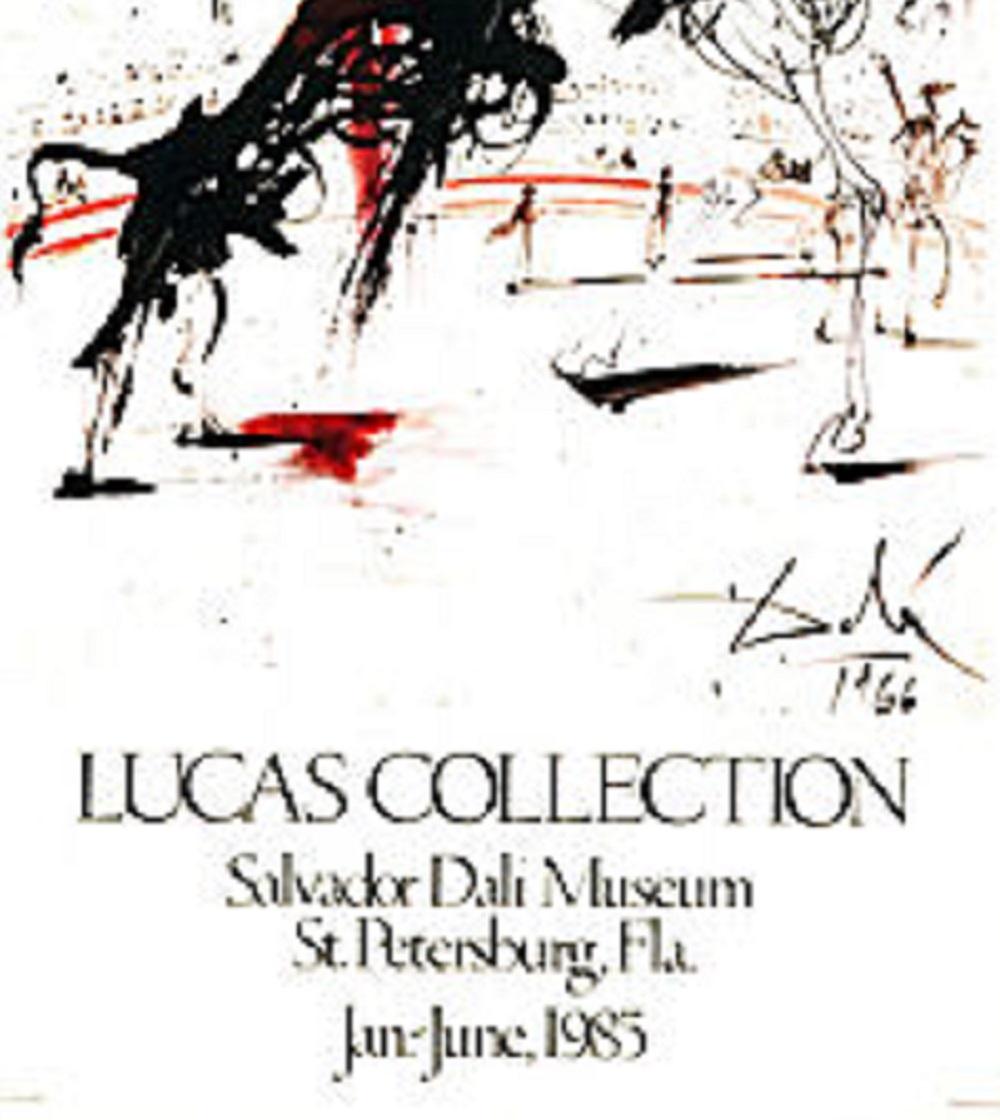 Original Dali Exhibit Poster for Lucas Collection Paintings - Print by (after) Salvador Dali