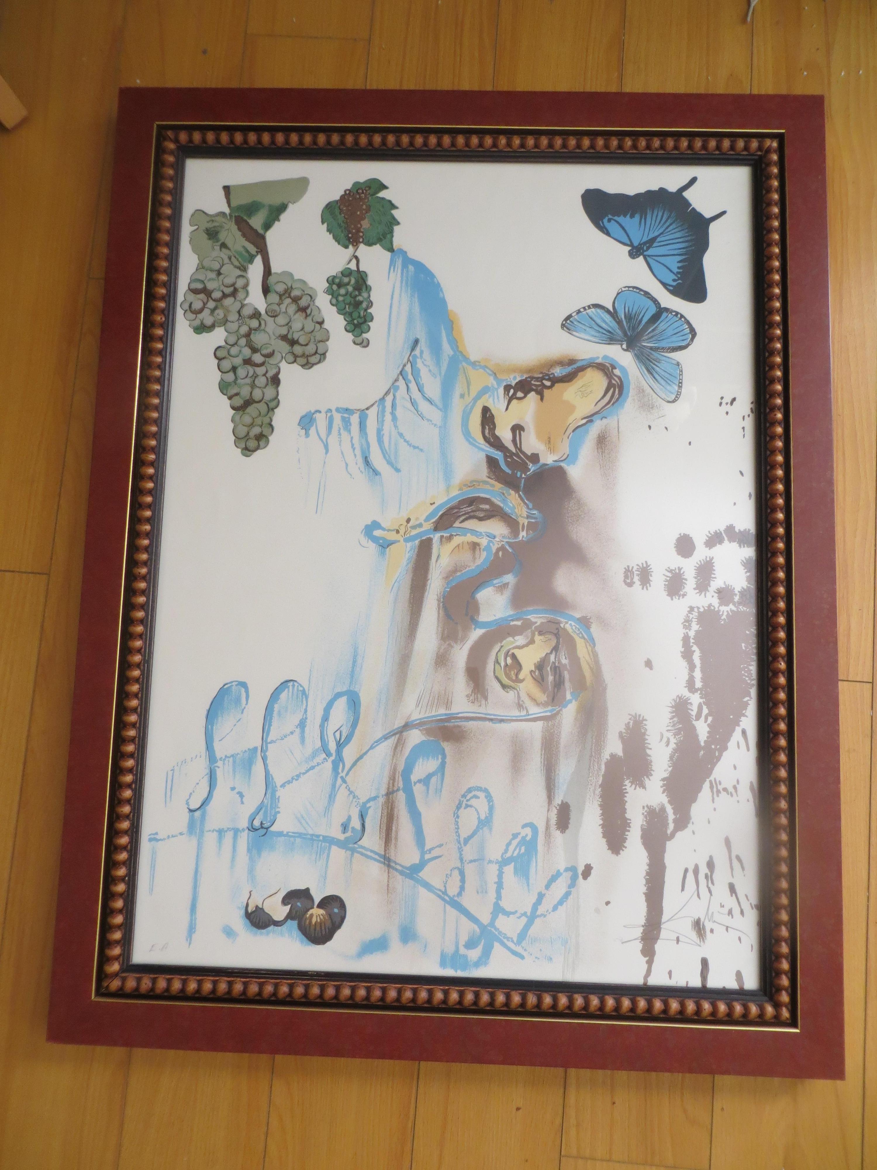Salvador Dali Phantasie der Jahreszeiten  lithografisch nummeriert EA (Grau), Figurative Print, von (after) Salvador Dali