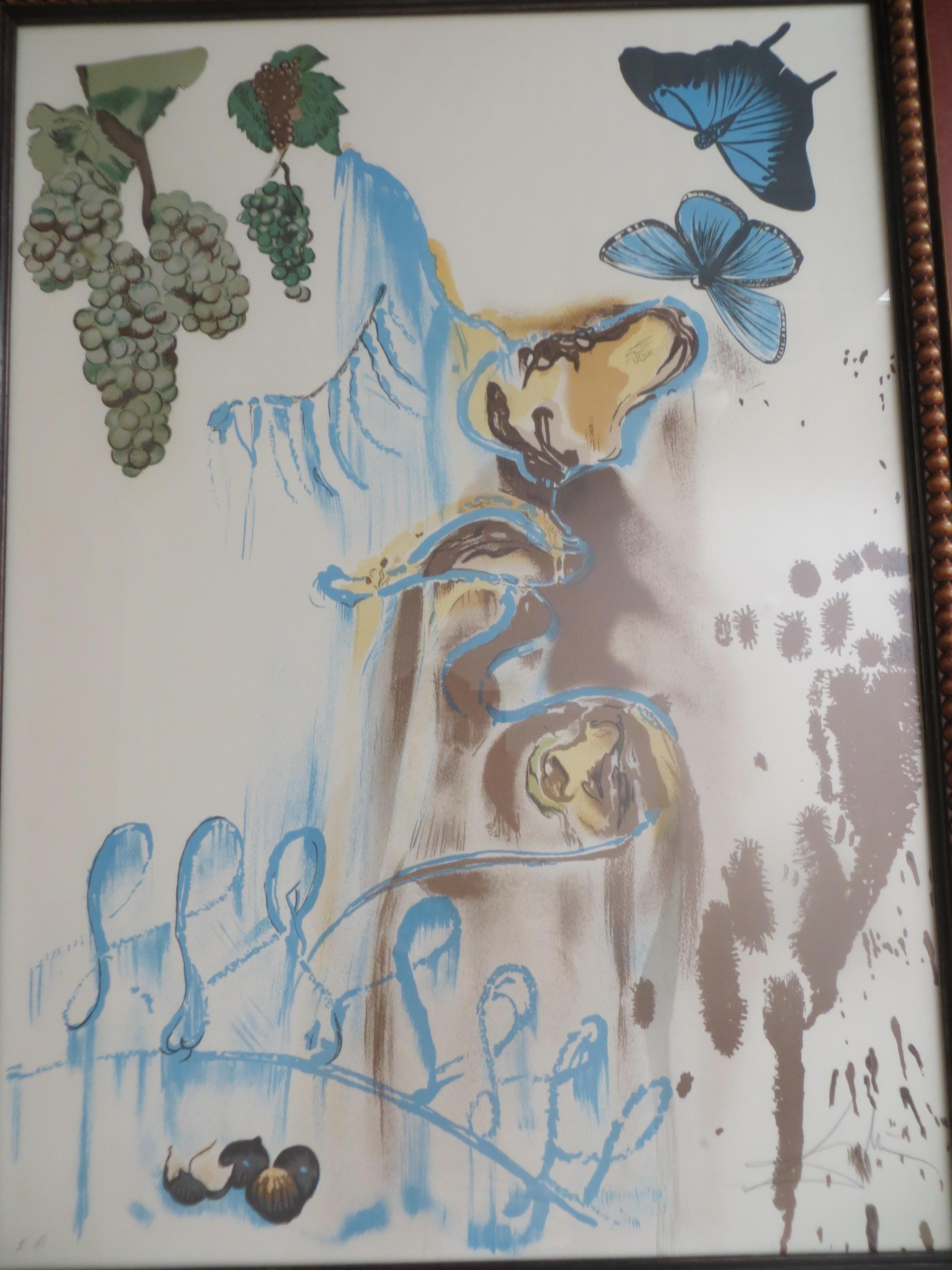 Salvador Dali Phantasie der Jahreszeiten  lithografisch nummeriert EA im Angebot 2