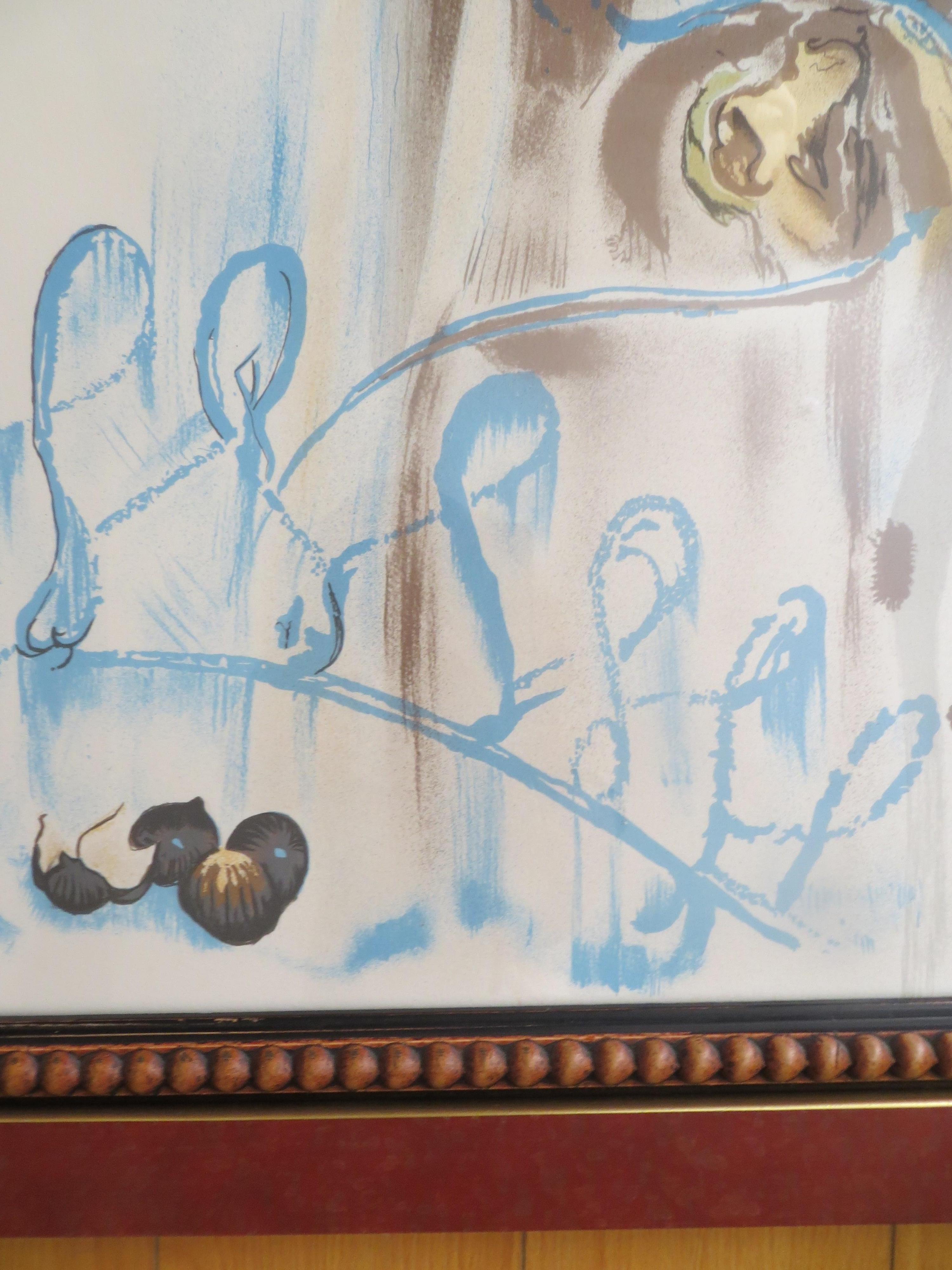 Salvador Dali Phantasie der Jahreszeiten  lithografisch nummeriert EA im Angebot 3