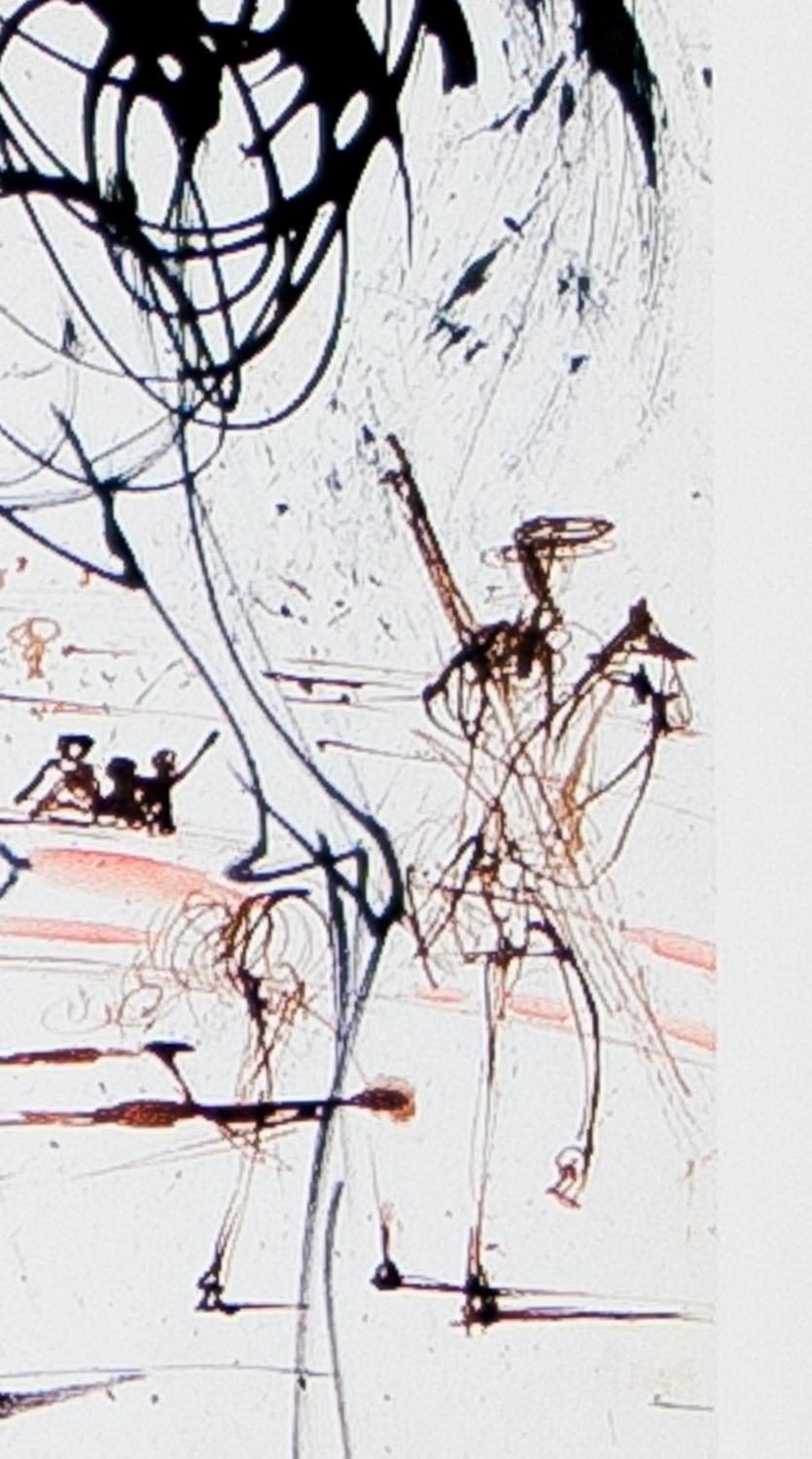 El cartel de 1985 del Museo Salvador Dalí de San Petersburgo, Florida, anuncia la exposición de la colección de cuadros originales de Salvador Dalí propiedad de la familia Sidney y Phyllis Lucas. Los Lucas fueron los primeros editores